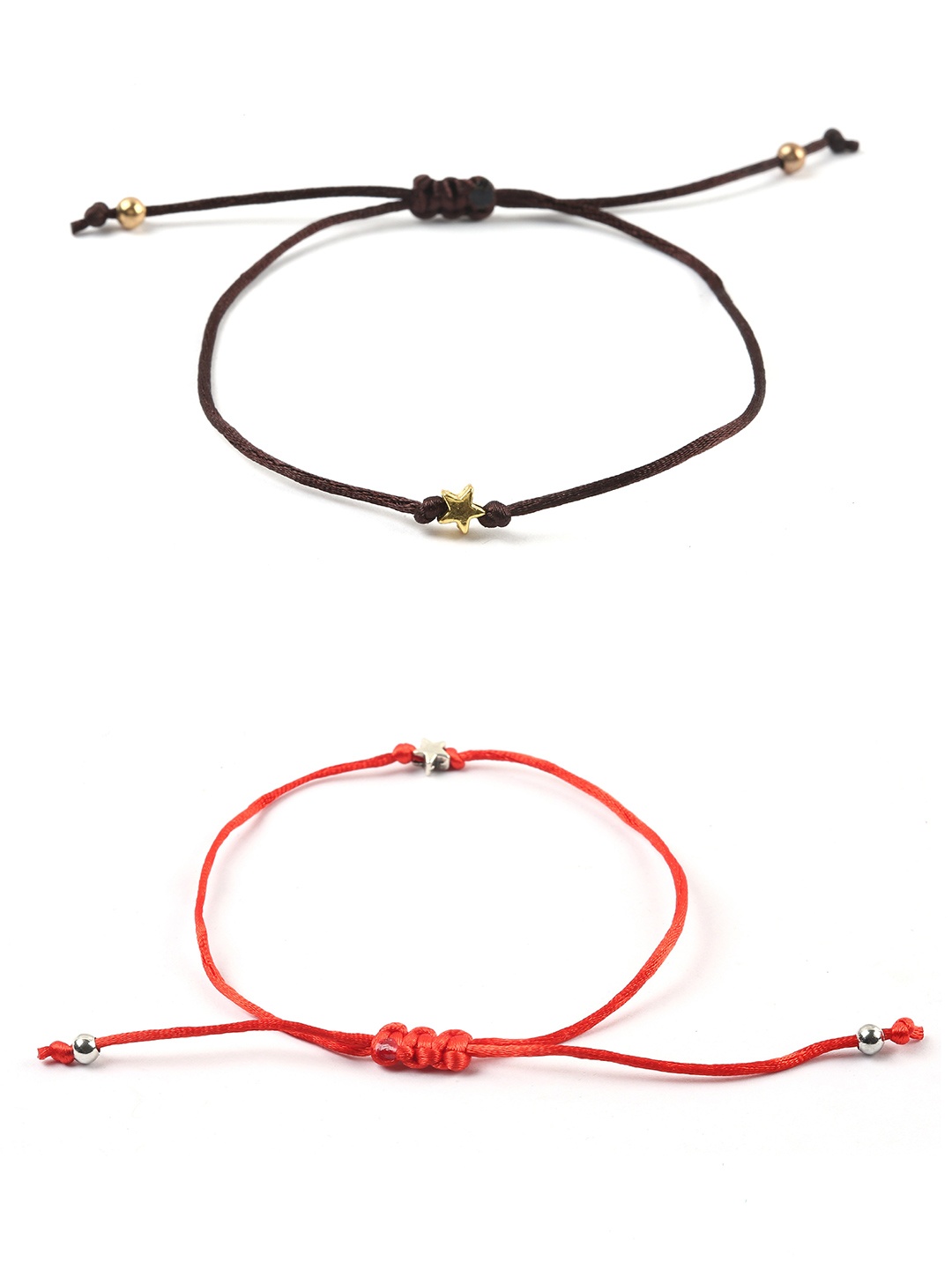 

EL REGALO Girls 2 Pink & Black Charm Bracelet