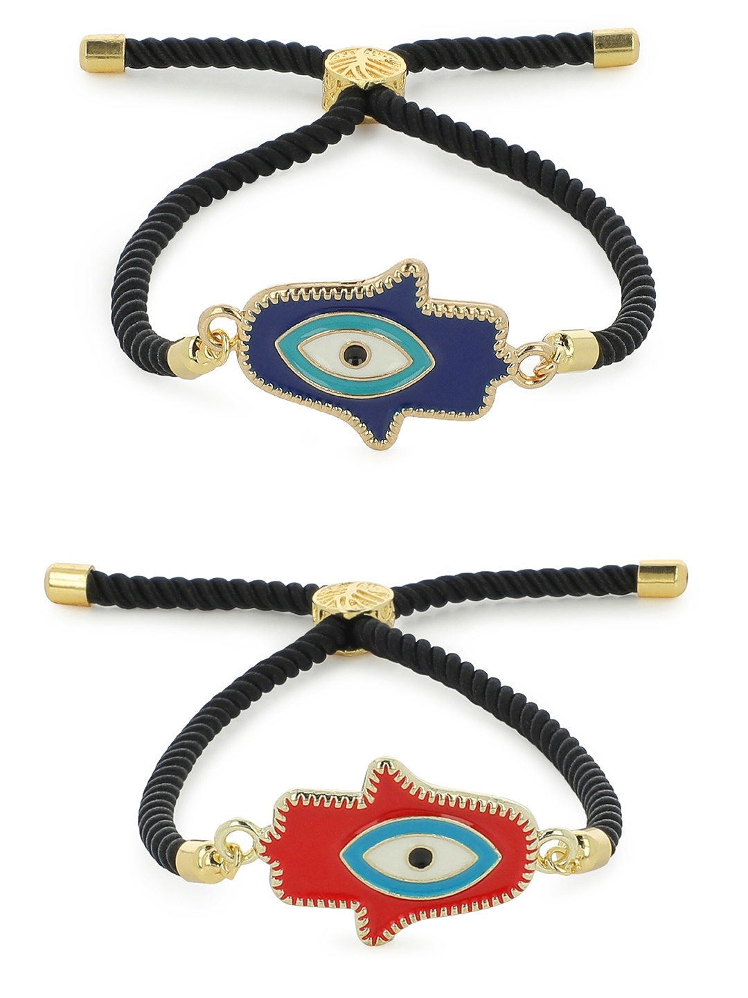 

EL REGALO 2 Black Gold-Plated Charm Bracelet