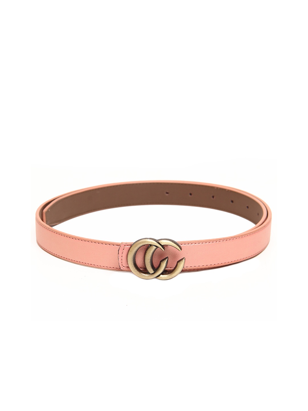 

Calvadoss Girls Peach-Coloured Textured Belt