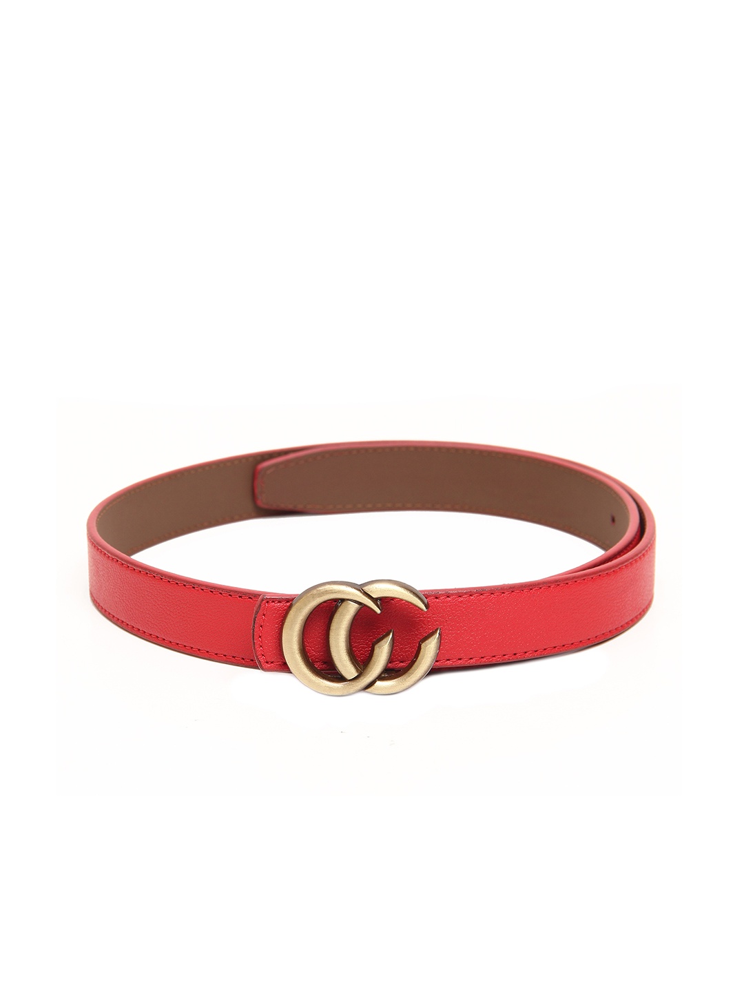 

Calvadoss Girls Red & Gold-Toned Solid Belt