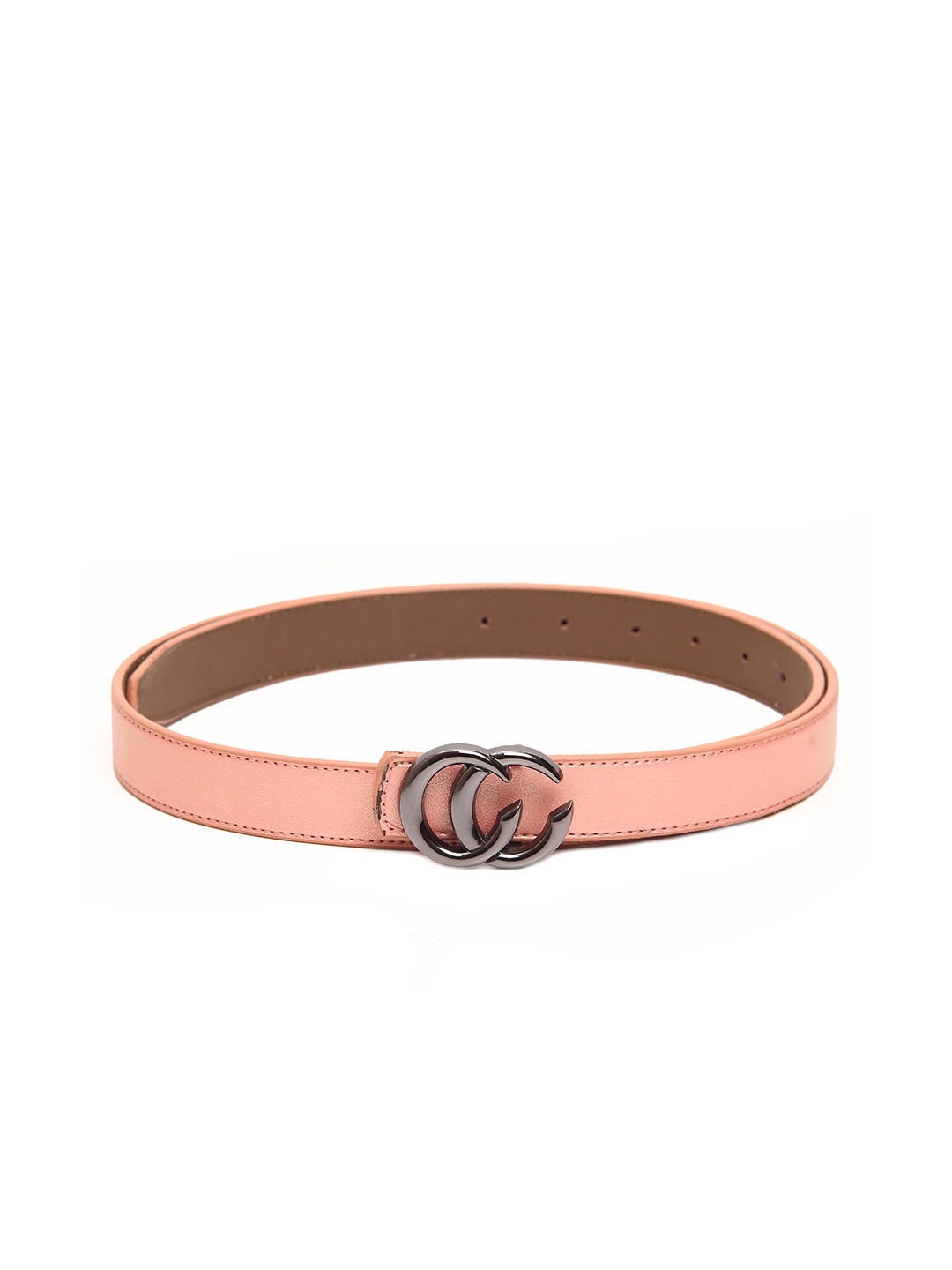 

Calvadoss Girls Peach-Coloured Textured Belt