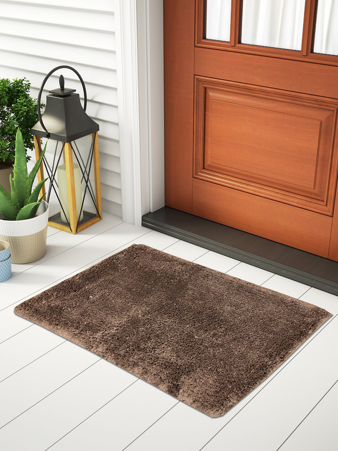 

SPACES Brown Anti Bacterial Anti Skid Large Foot Mat