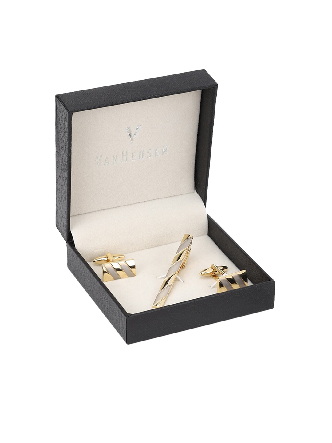 

Van Heusen Men Gold-Toned Accessory Gift Set