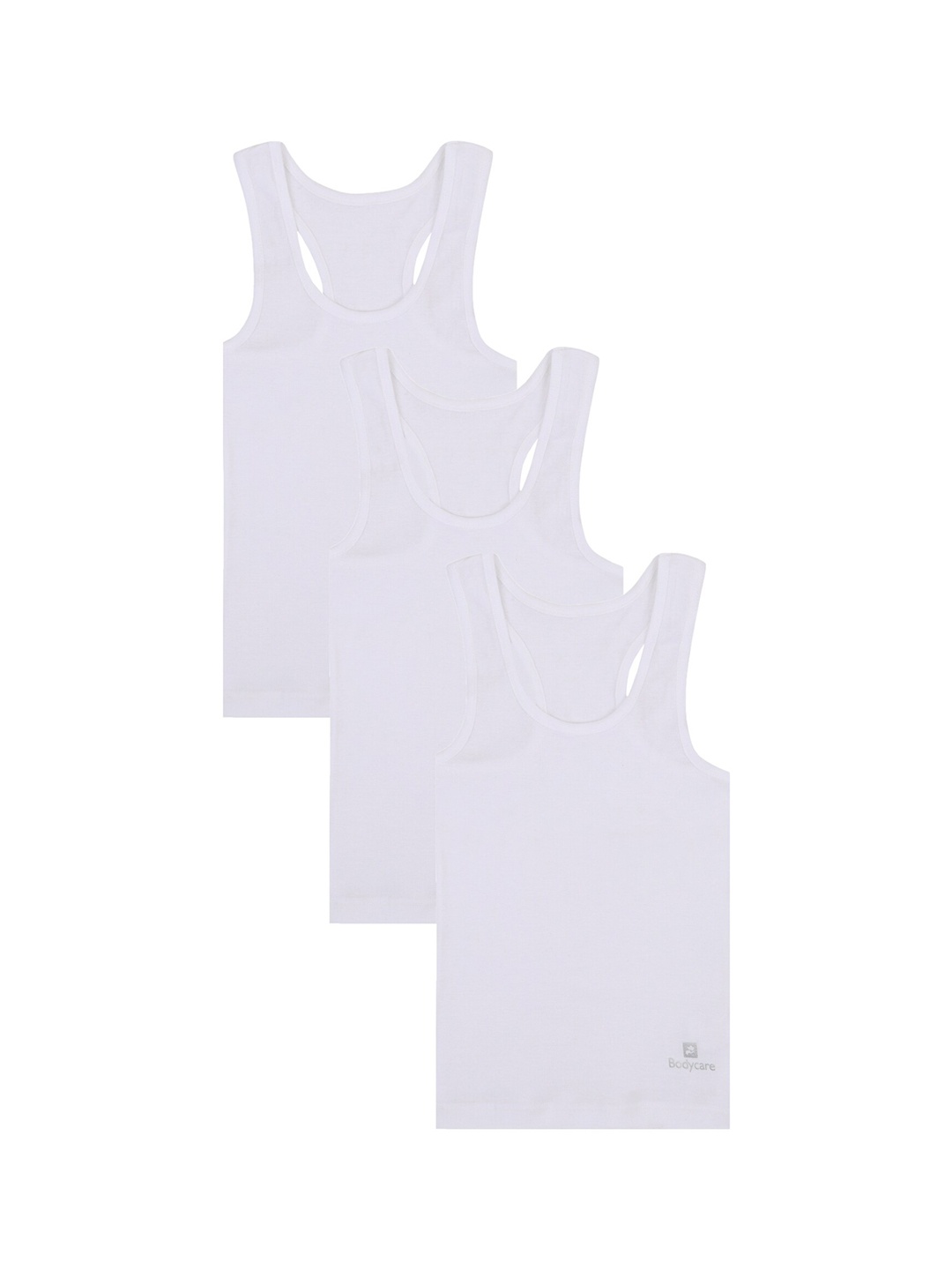 

Bodycare Kids Girls Pack Of 3 White Cotton Innerwear Vests