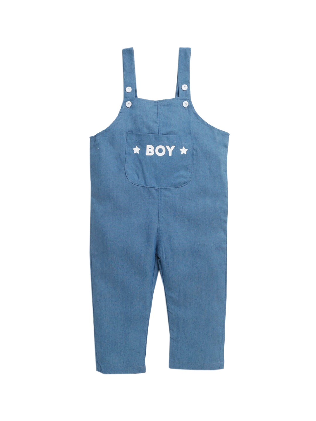 

Hopscotch Boys Blue Solid Dungarees