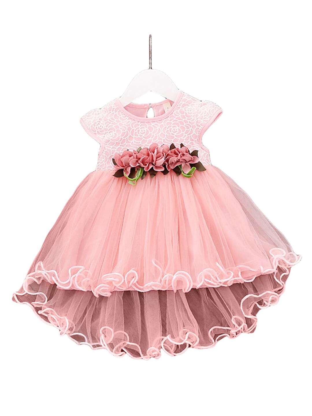 

Hopscotch Pink Peplum Dress
