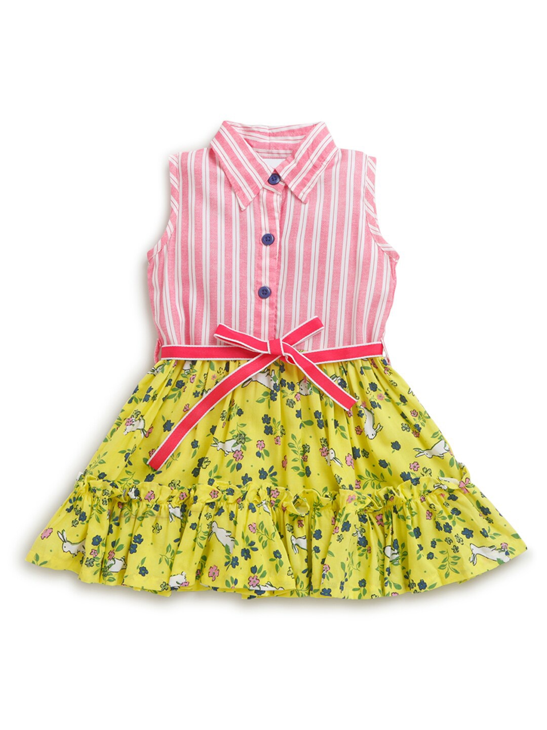 

Hopscotch Yellow Floral Dress
