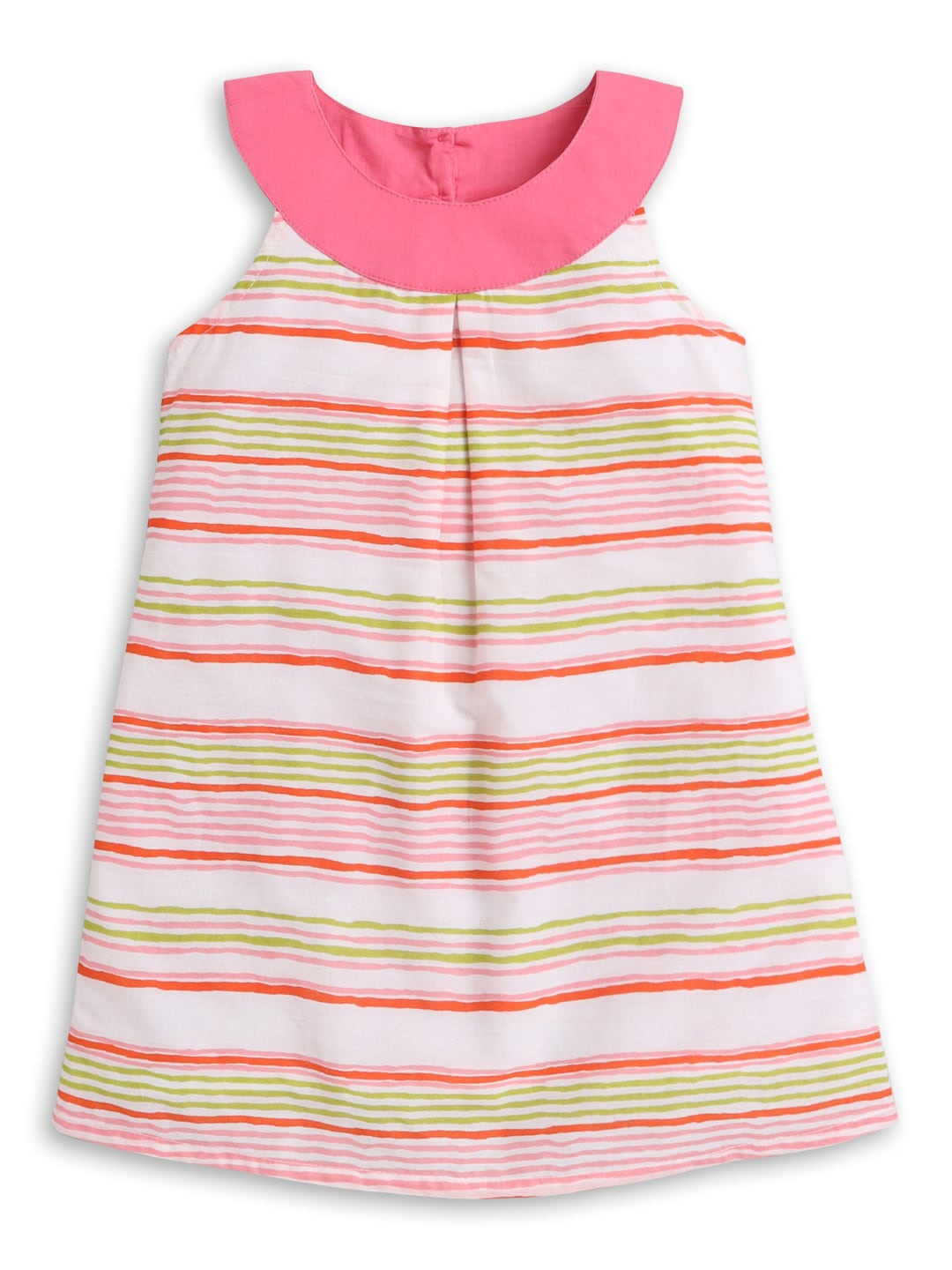 

Hopscotch Multicoloured Striped A-Line Dress, Multi