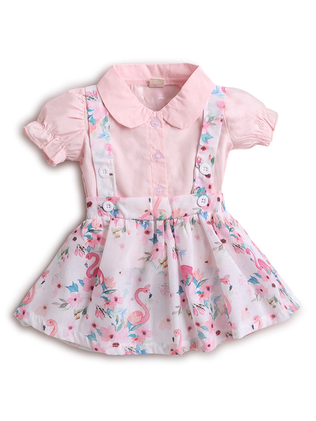 

Hopscotch Girls Pink Shirt with Skirt