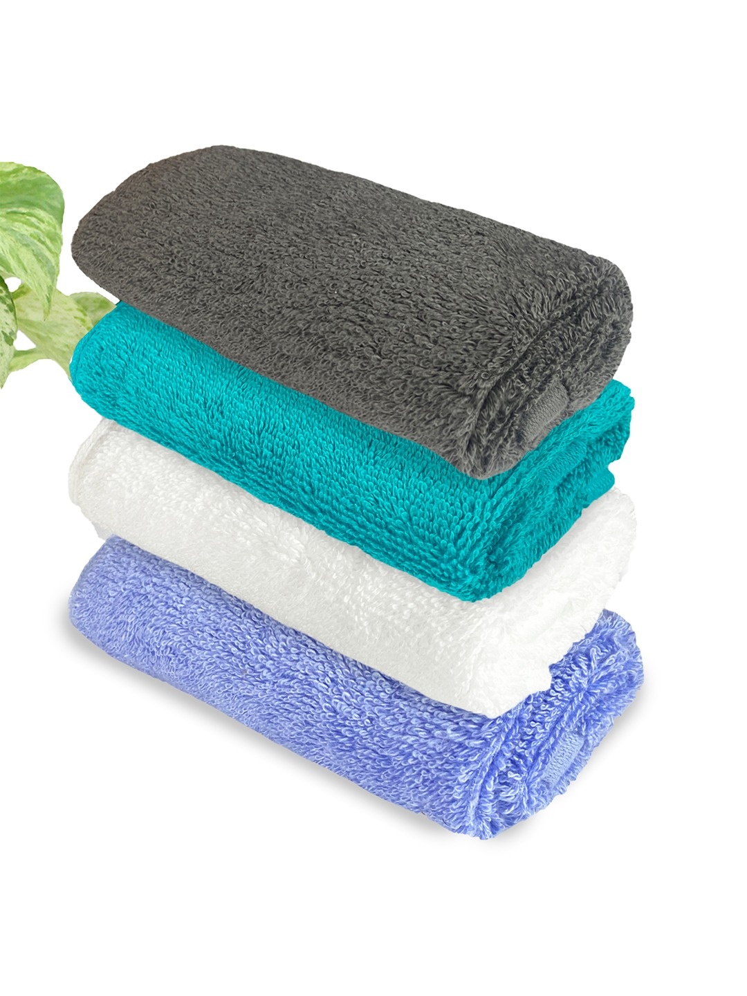 

Heelium Unisex Pack of 4 Bamboo Super Soft & Quick Drying Face Towel, Teal