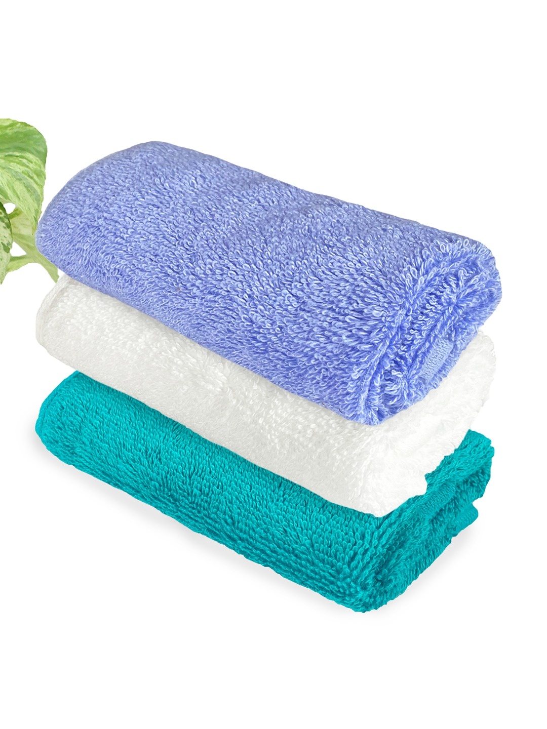

Heelium Unisex Pack of 3 Bamboo Super Soft & Quick Drying Face Towel, Teal