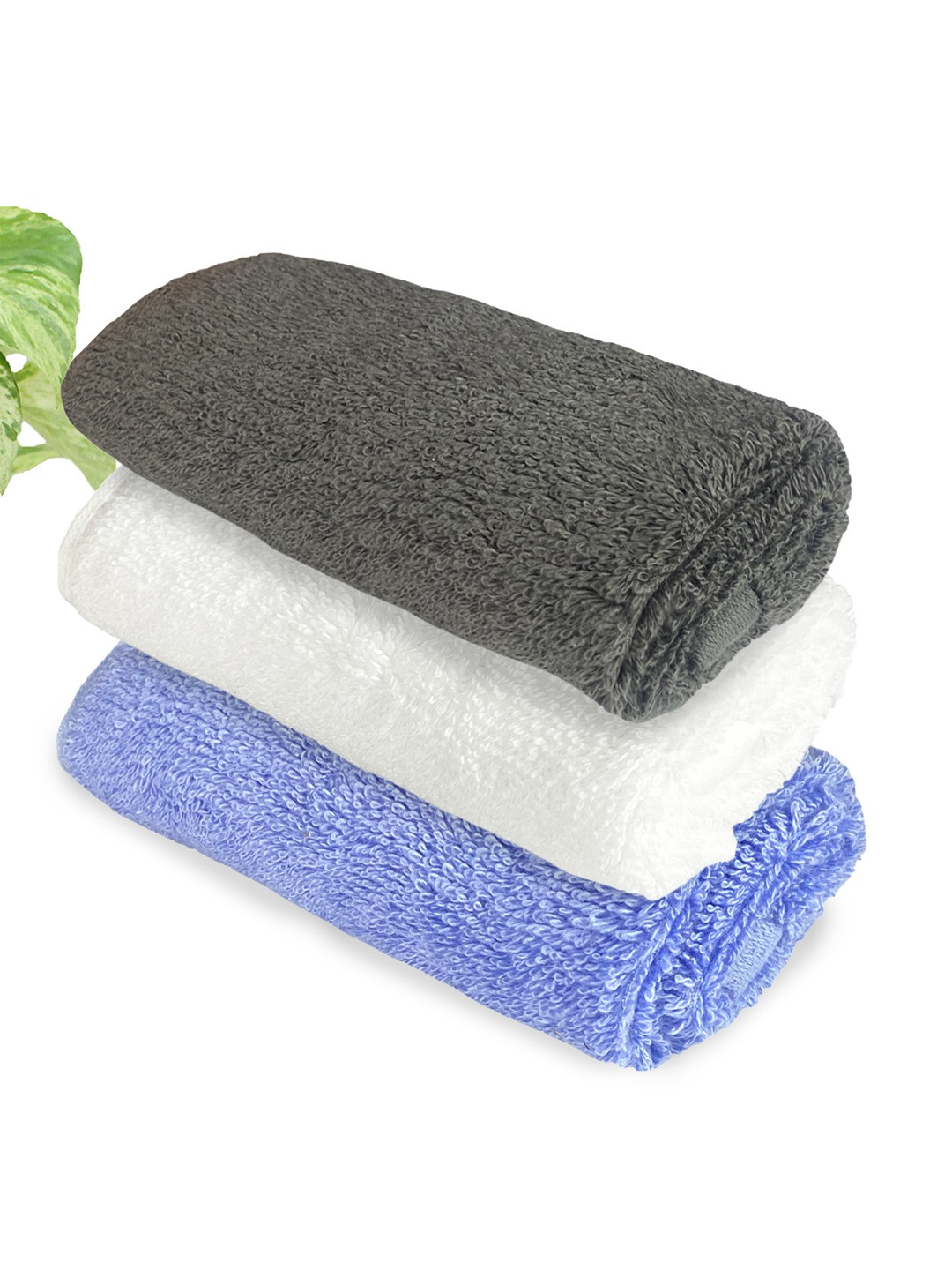 

Heelium Unisex Pack of 3 Bamboo Super Soft & Quick Drying Face Towel, Grey