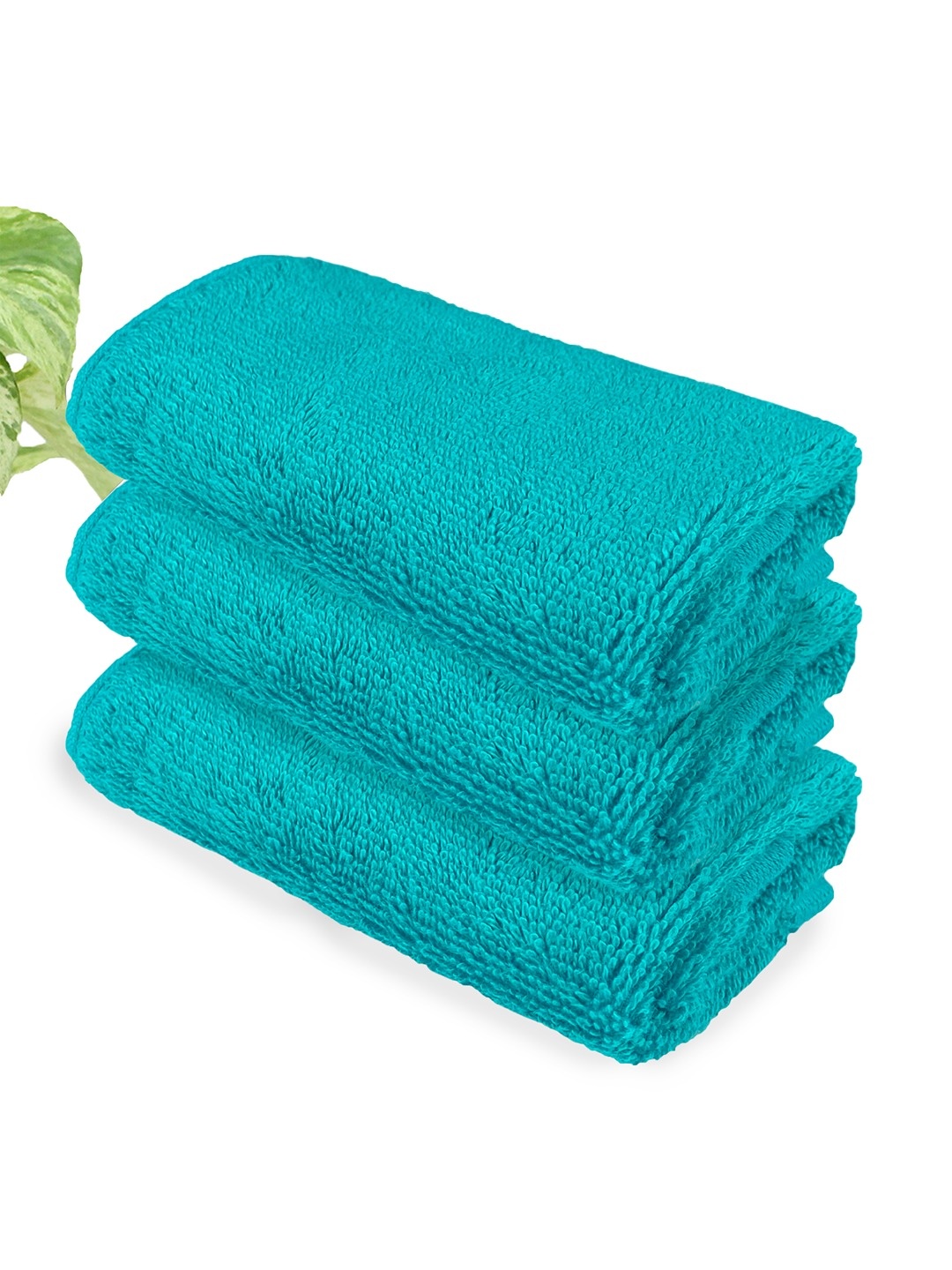 

Heelium Teal Unisex Pack of 3 Bamboo Super Soft & Quick Drying Face Towel