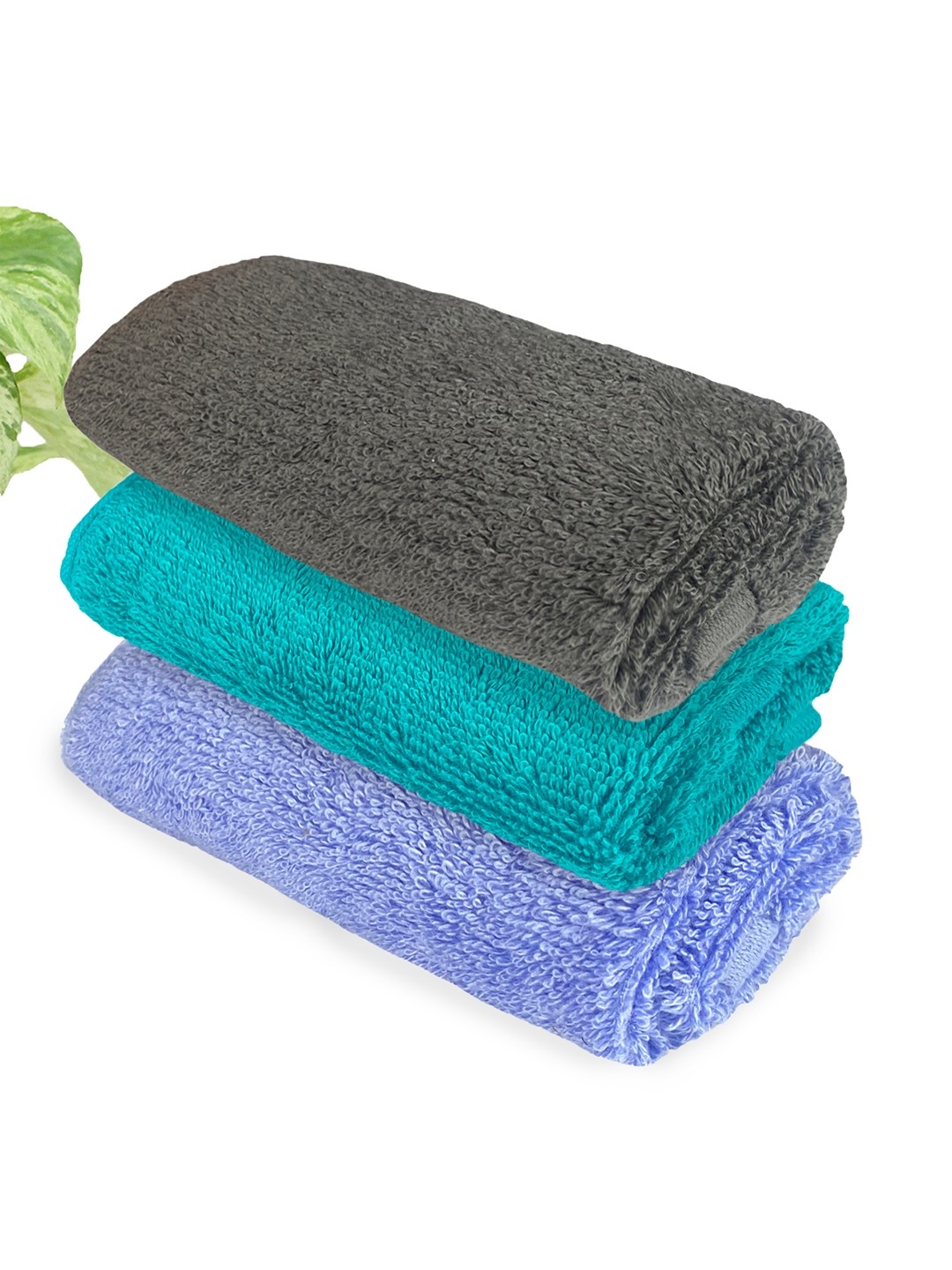 

Heelium Unisex Pack of 3 Bamboo Super Soft & Quick Drying Face Towel, Teal