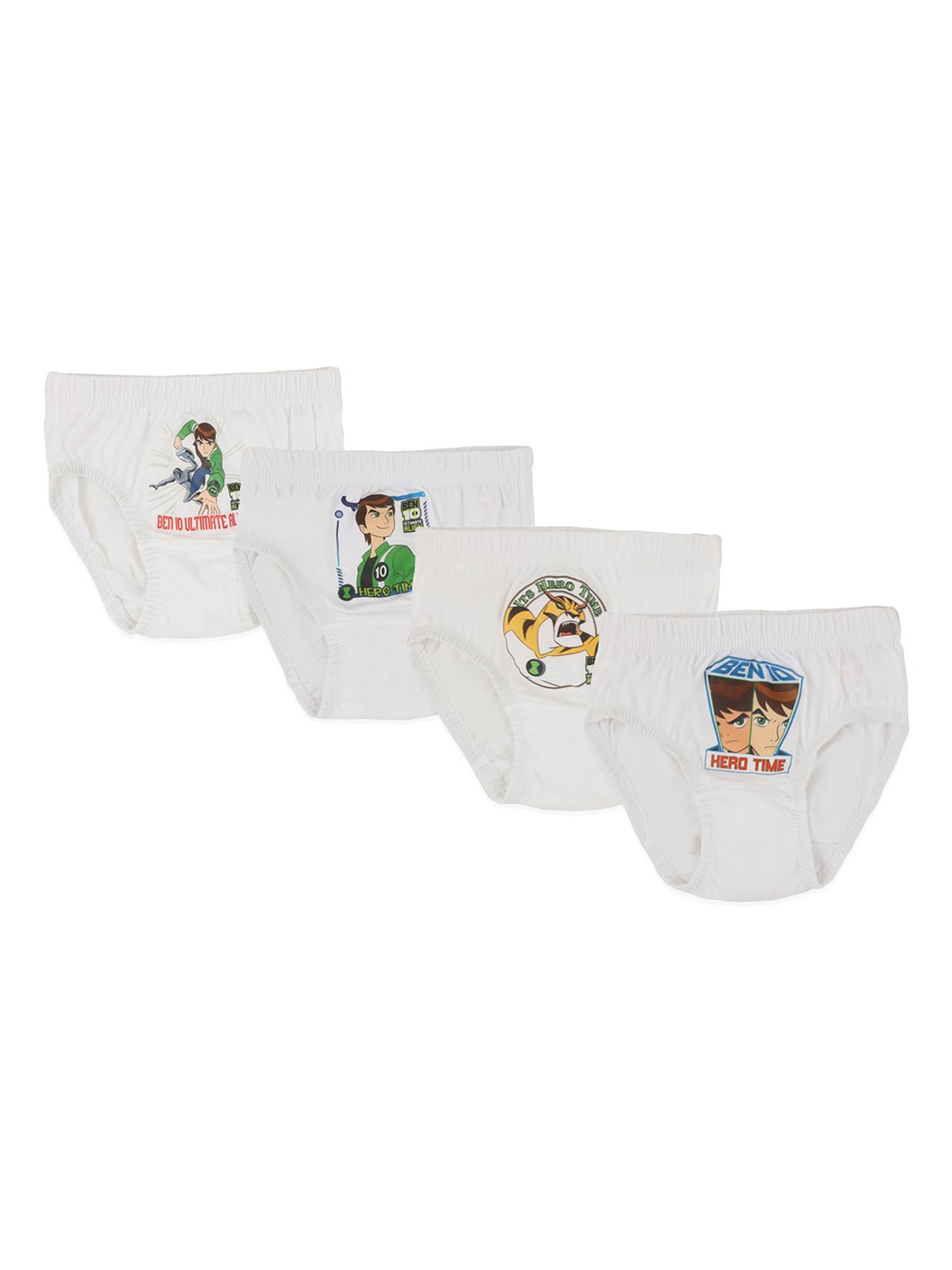 

Bodycare Kids Boys Pack Of 4 Ben 10 Briefs, White
