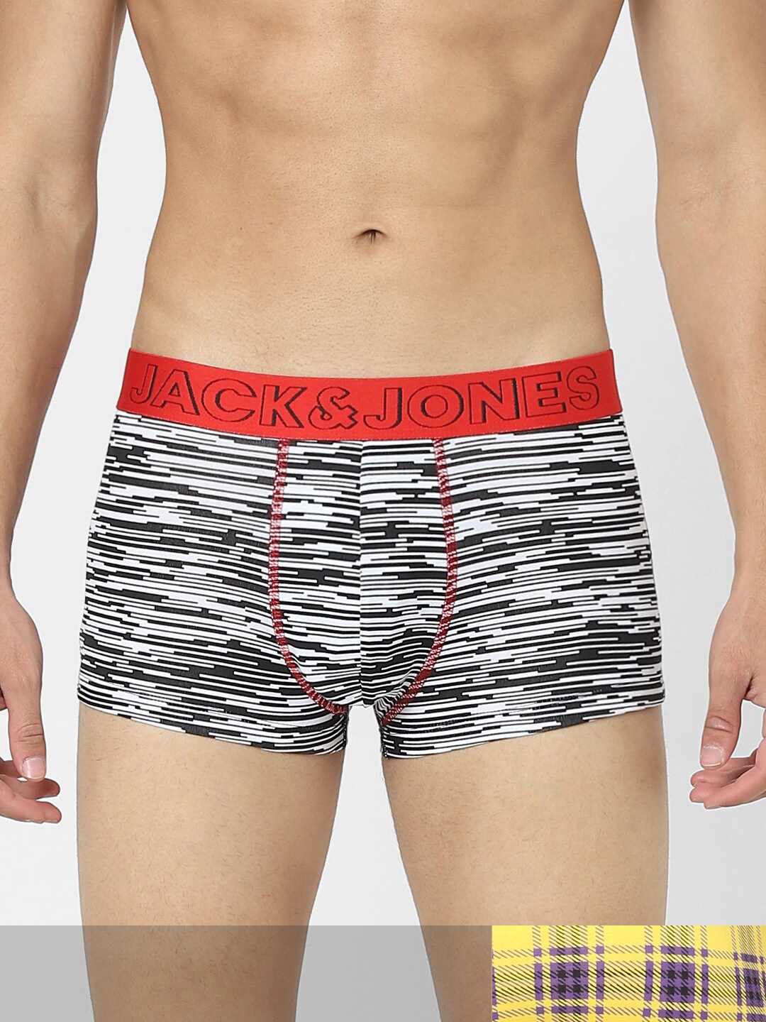 

Jack & Jones Men Pack Of 2 Cotton Trunks, Yellow