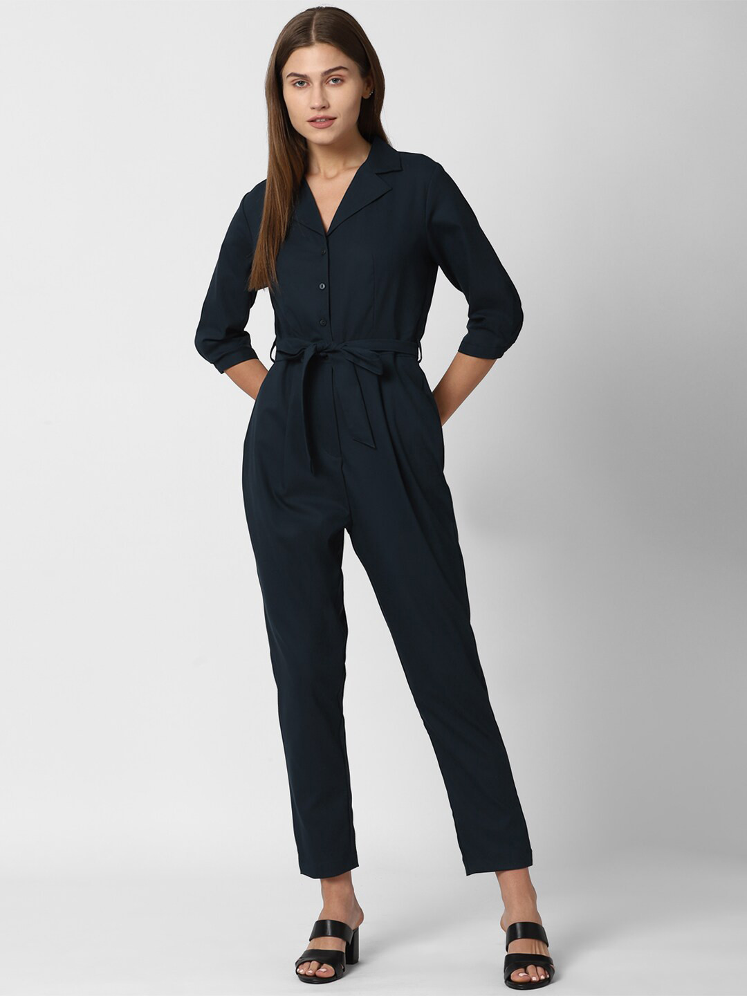 

Van Heusen Woman Navy Blue Basic Jumpsuit