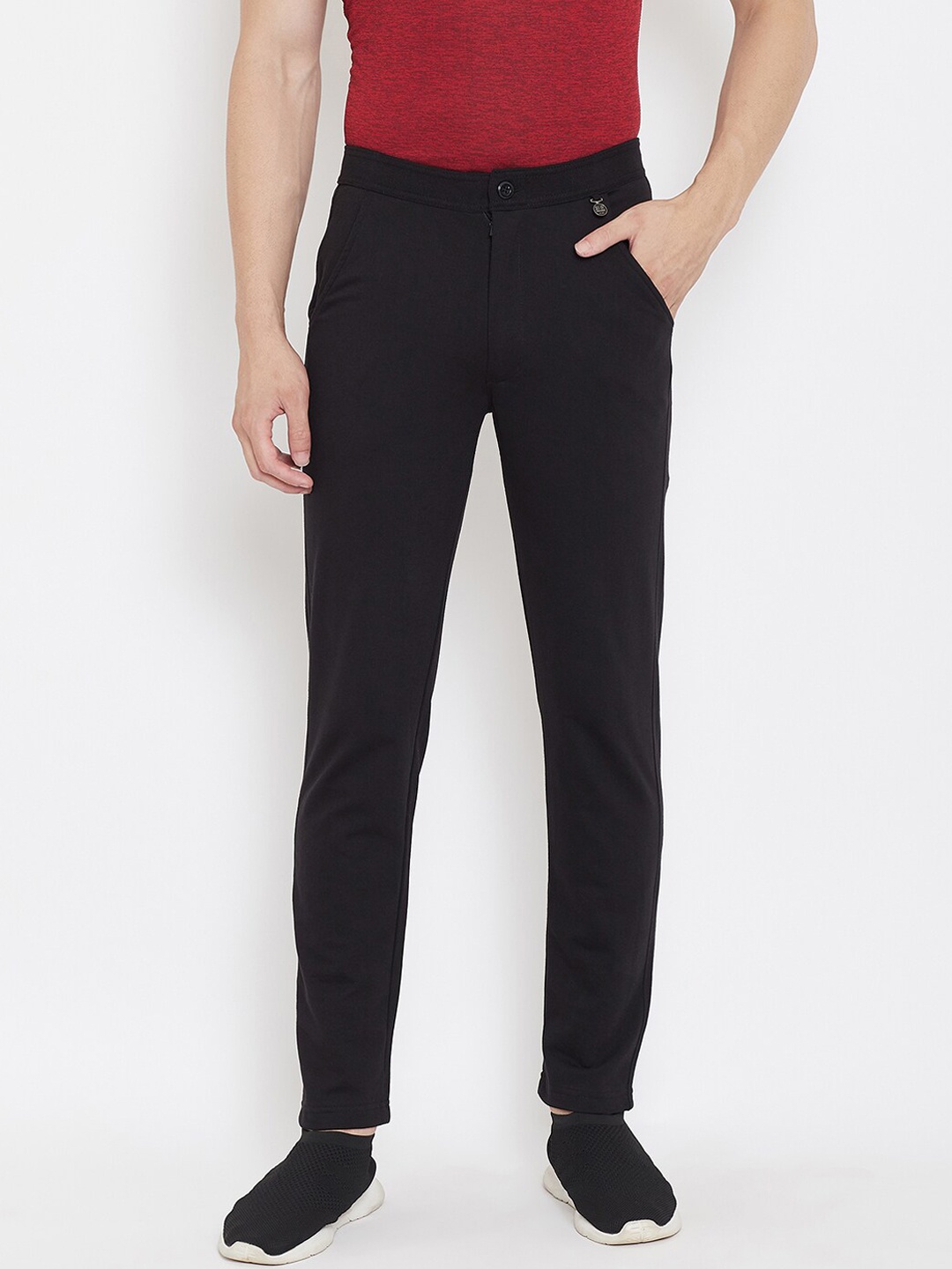 

Okane Men Black Slim Fit Trousers