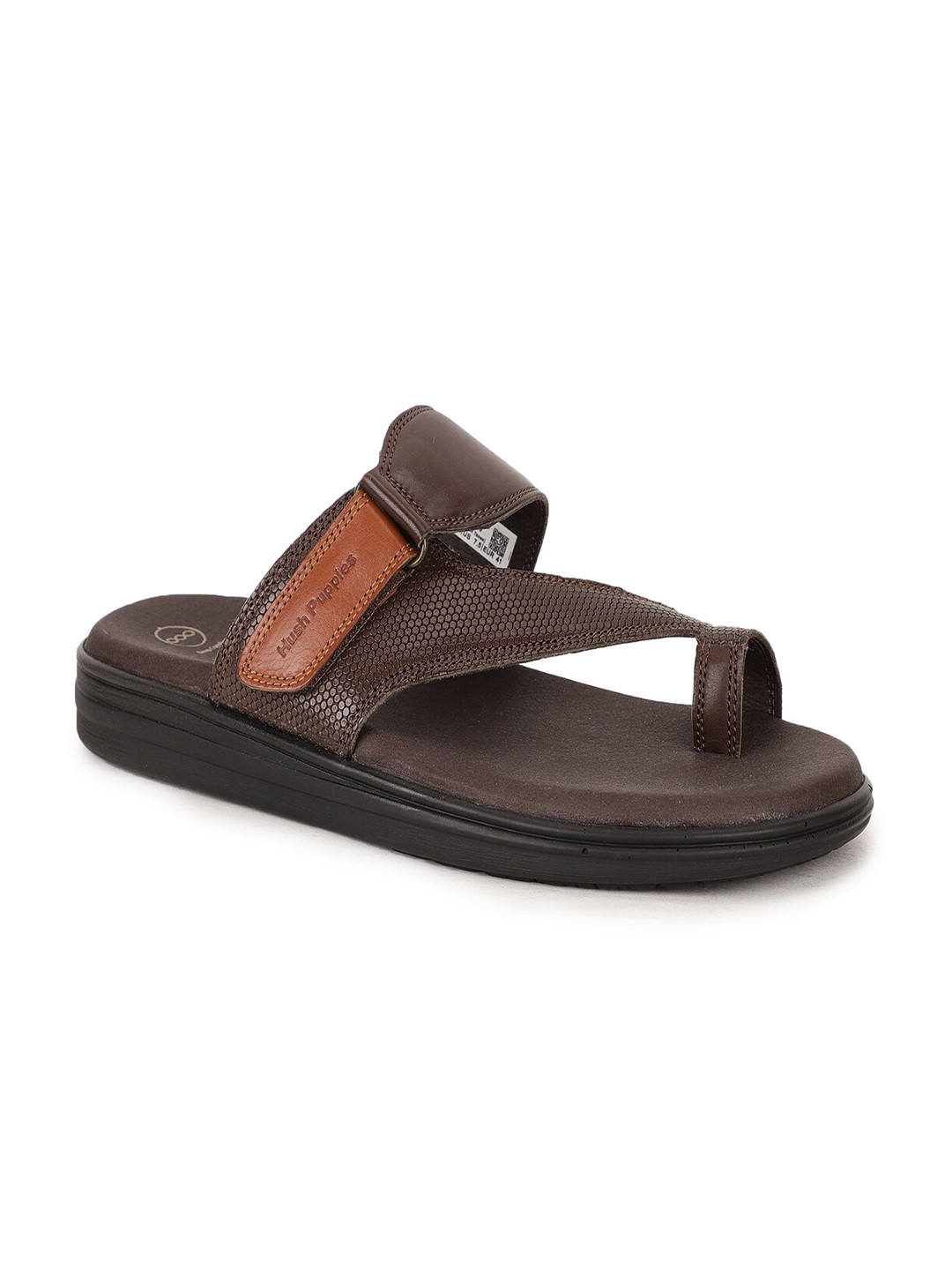 

Hush Puppies Men Brown Leather Comfort Sandals