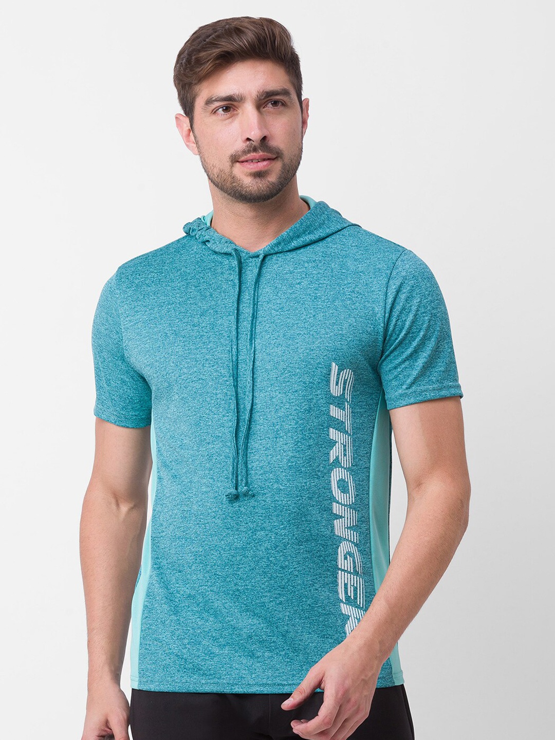 

Globus Men Mint Green Typography Printed T-shirt