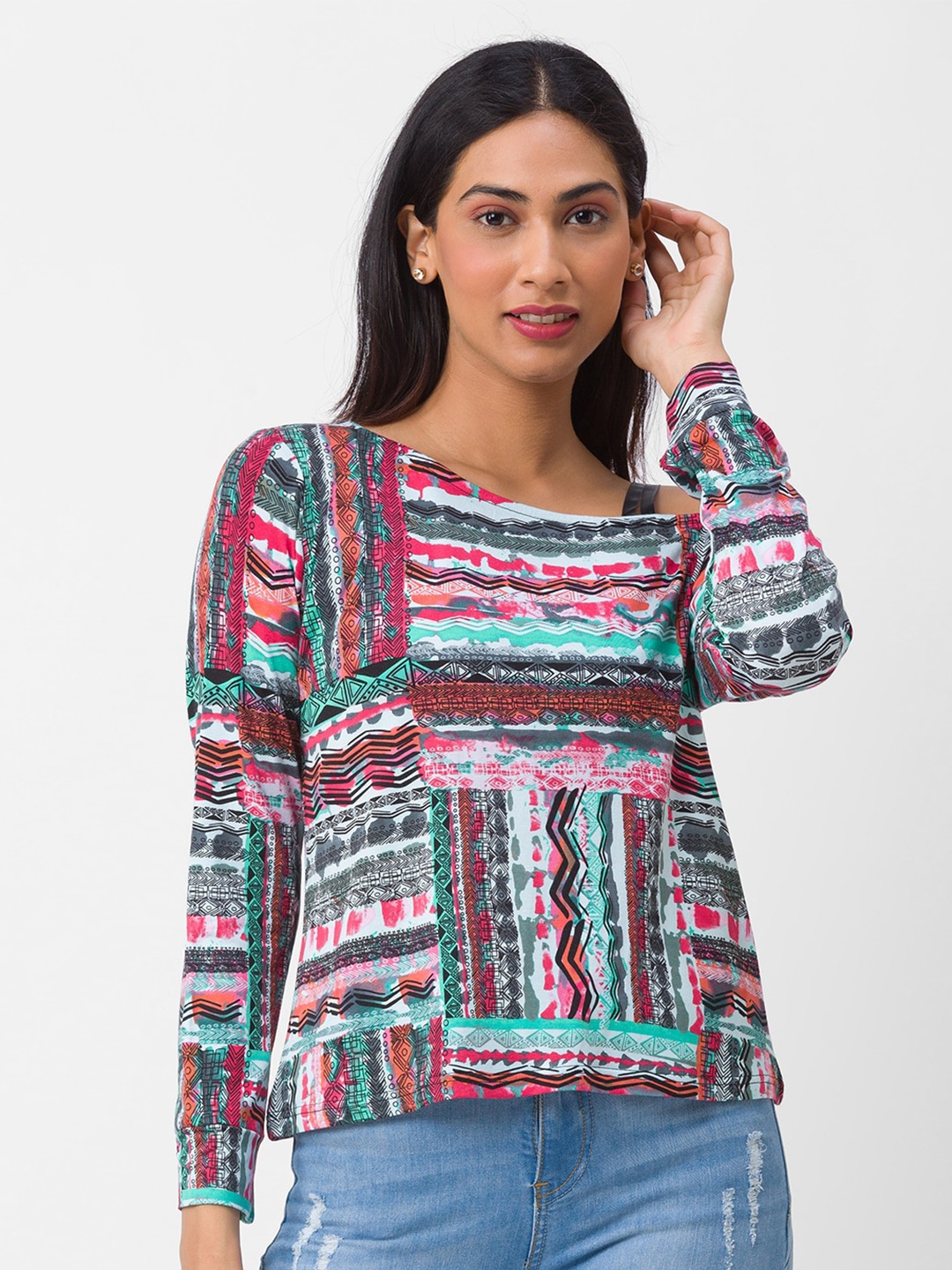 

Globus Women Multicoloured Print Top, Multi