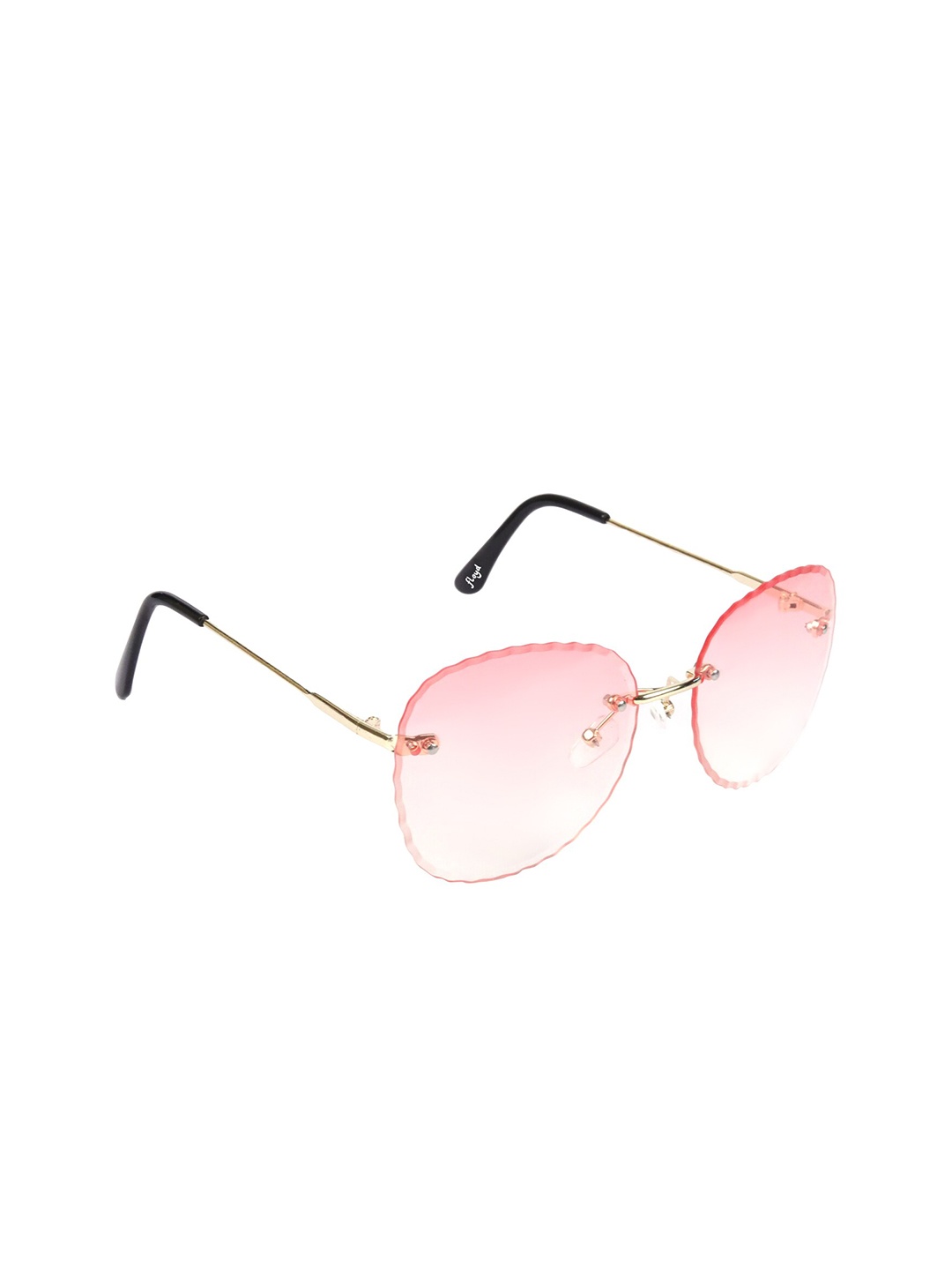 

Floyd Unisex Pink Lens & Gold-Toned Oval UV Protected Lens Sunglasses