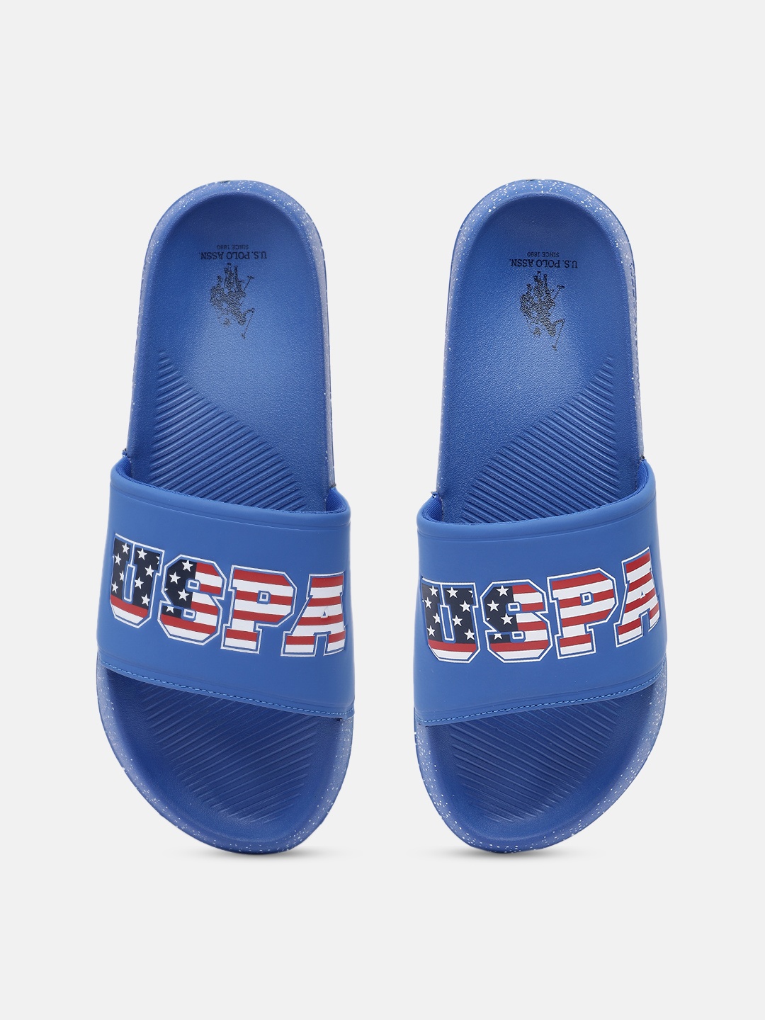 

U.S. Polo Assn. Men Blue ALFVIN Printed Sliders