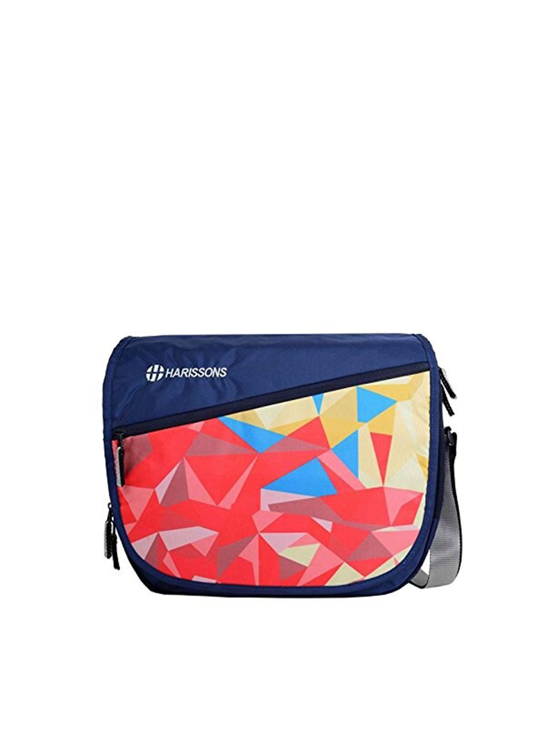 

Harissons Unisex Navy Blue & Red Printed Messenger Bag