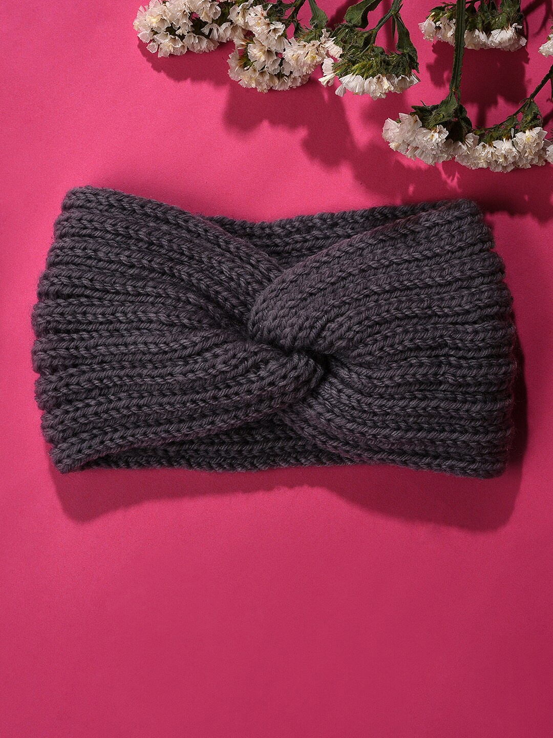 

SOHI Women Grey Knot Hair Band