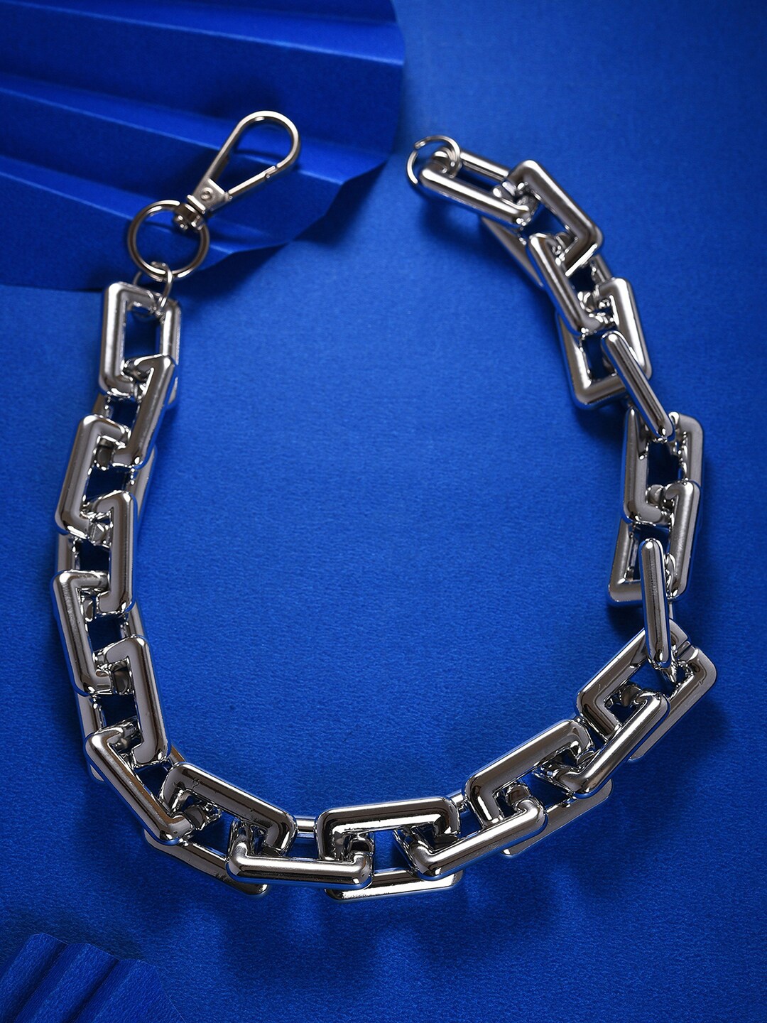 

SOHI Silver-Toned Link Chain