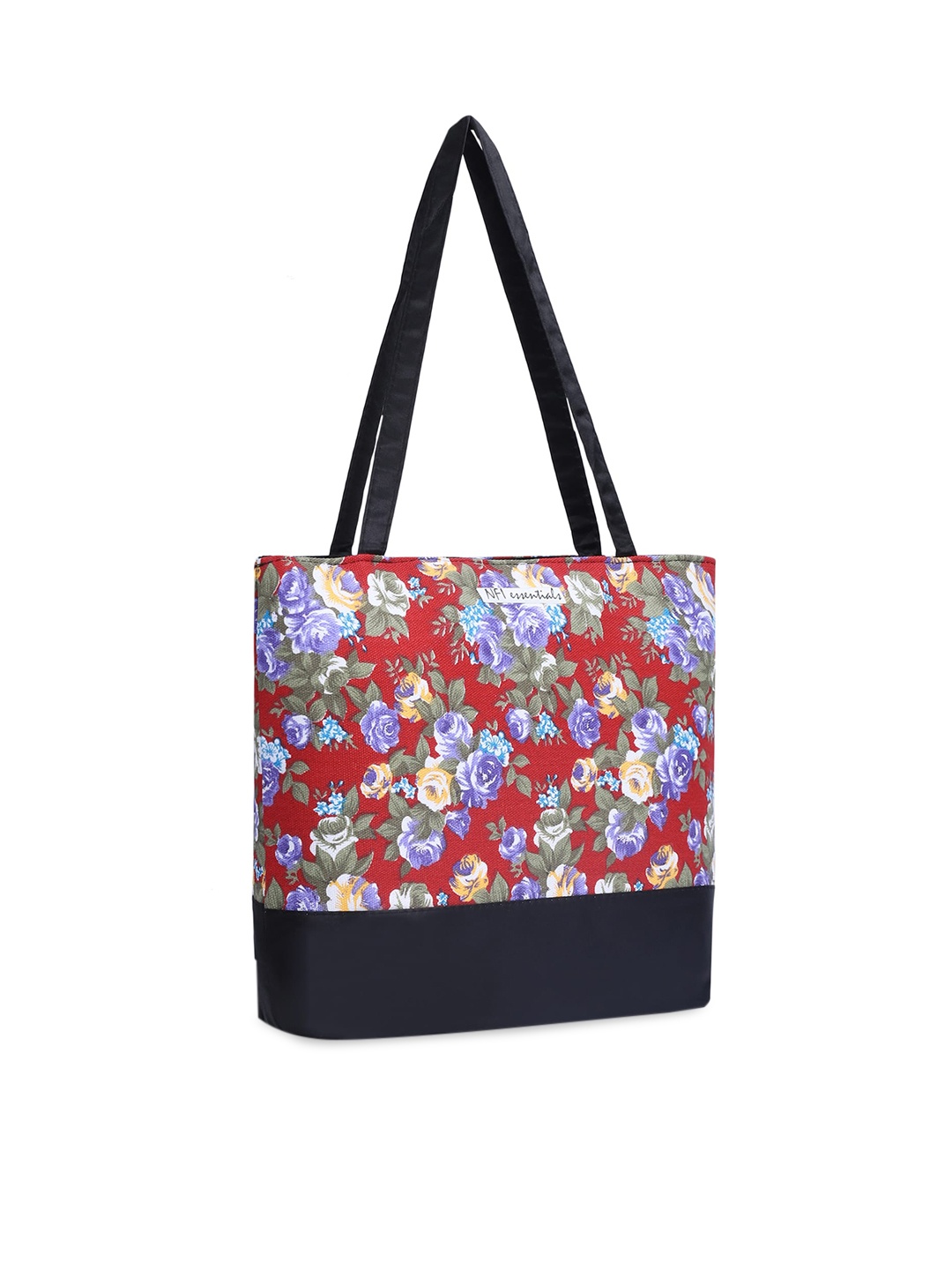 

NFI essentials Red Floral Printed Shopping Bag