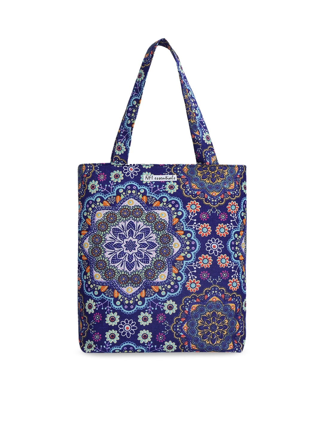 

NFI essentials Women Blue Printed Shopping Bag
