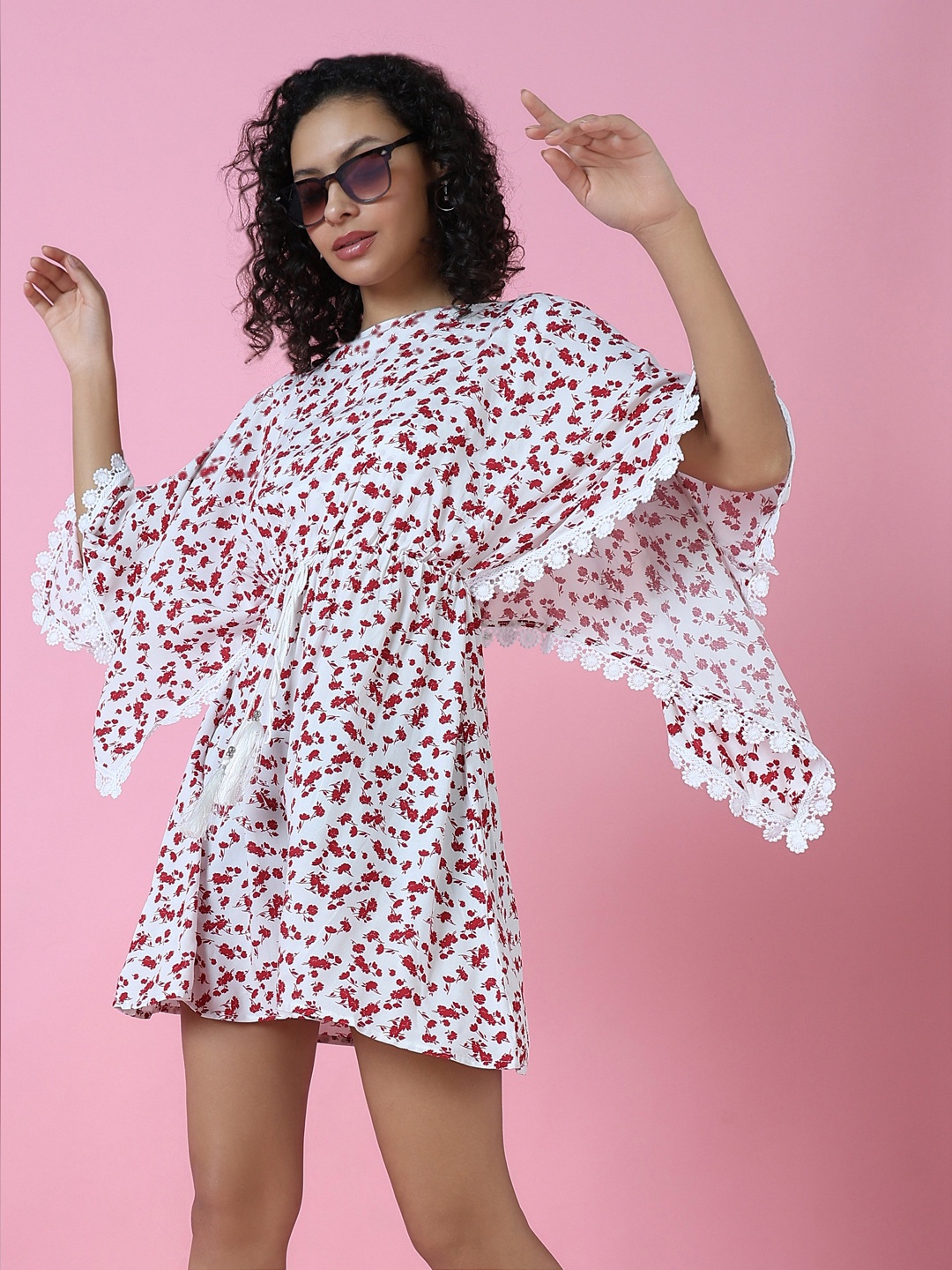 

SHOWOFF White Floral A-Line Dress