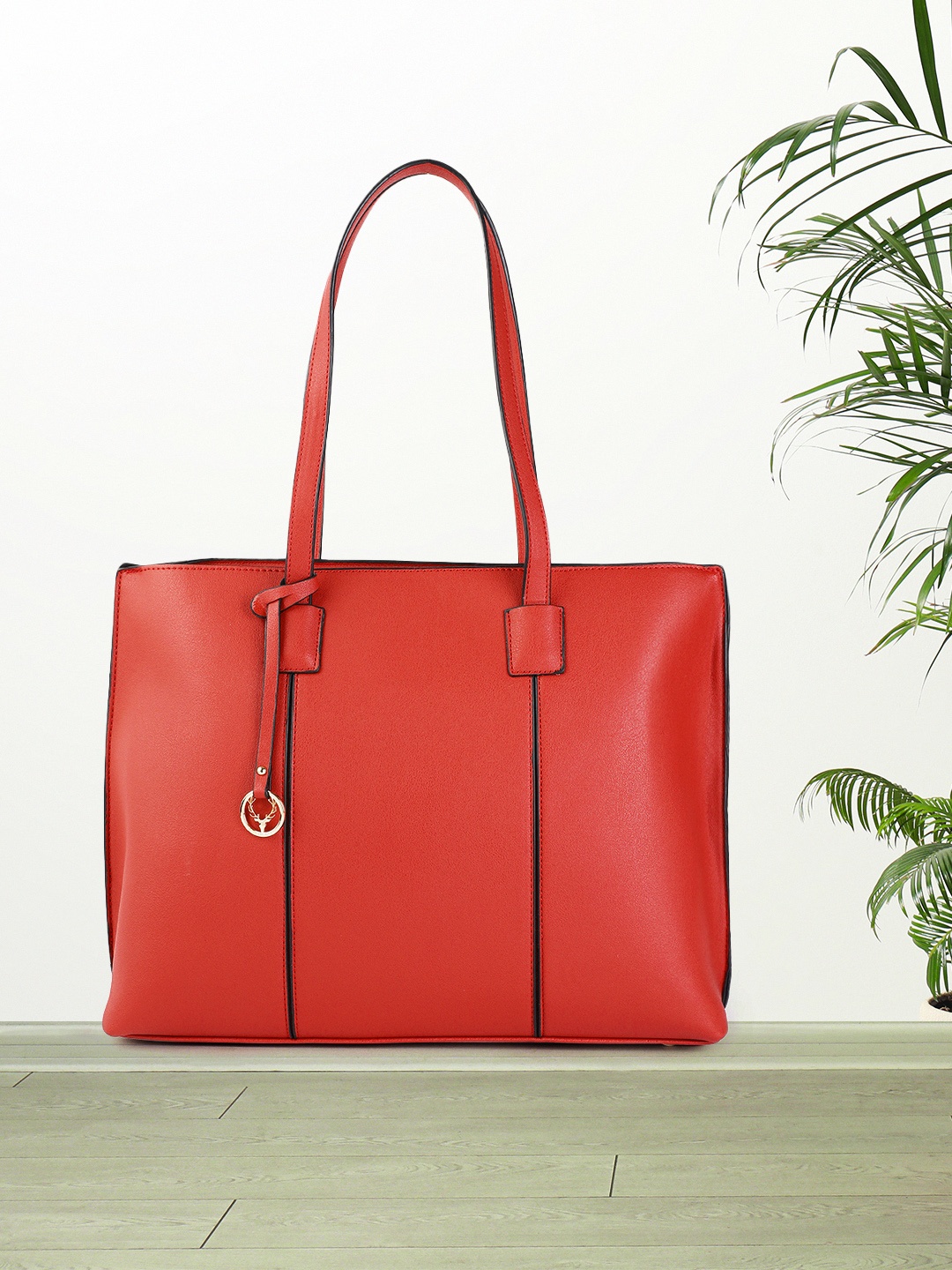 

Allen Solly Women Red PU Structured Shoulder Bag
