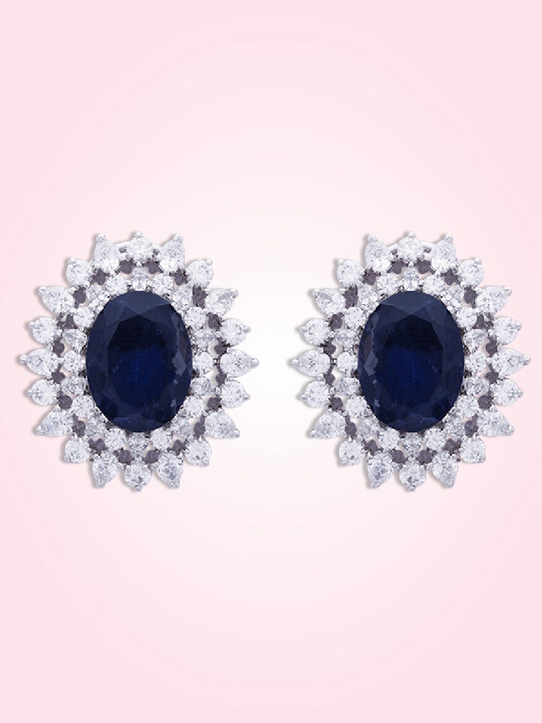 

ANAYRA White Circular Studs Earrings