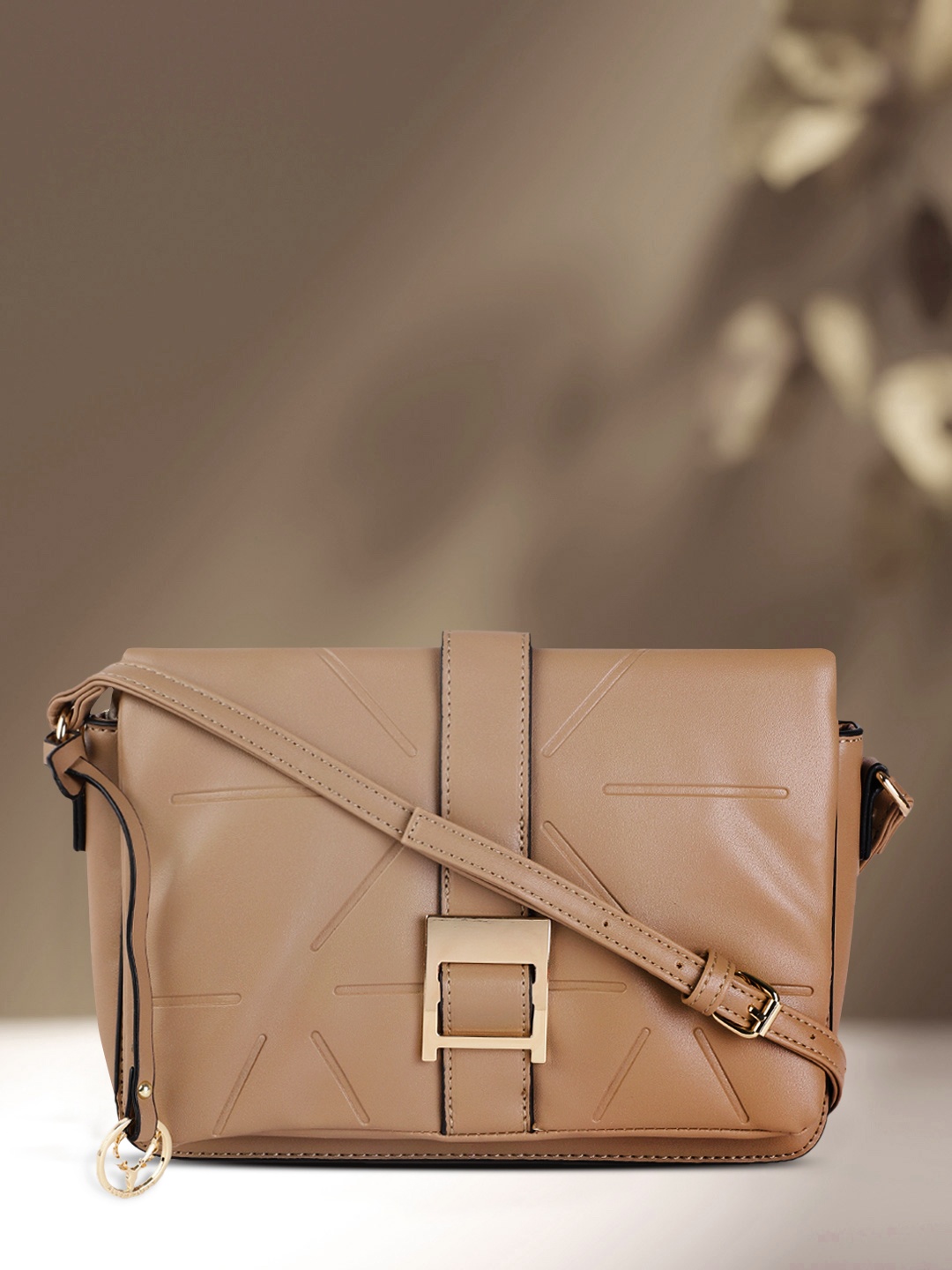 

Allen Solly Brown Solid Sling Bag
