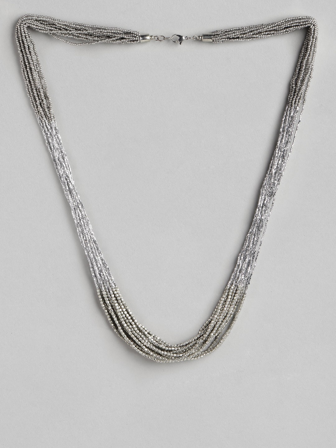 

RICHEERA Silver-Toned Layered Necklace
