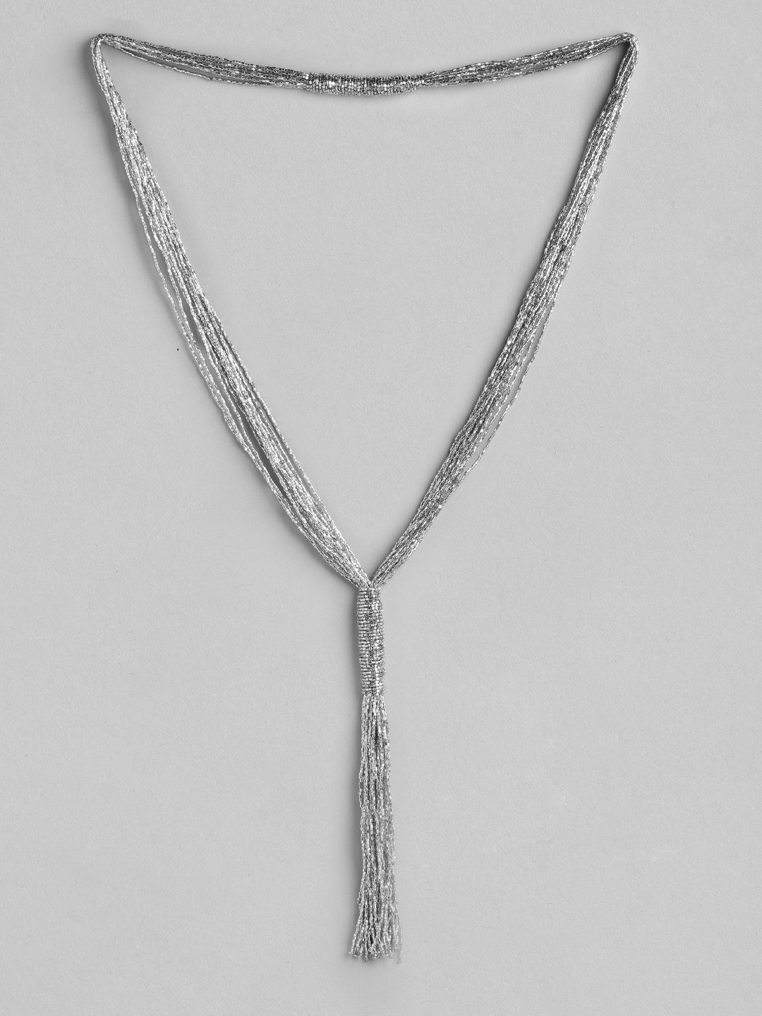 

RICHEERA Silver-Toned Women Beaded Necklace