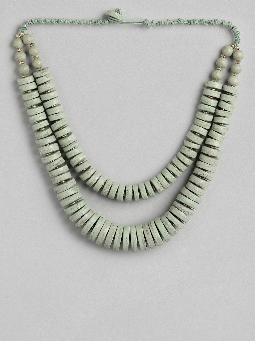 

RICHEERA Green Layered Necklace