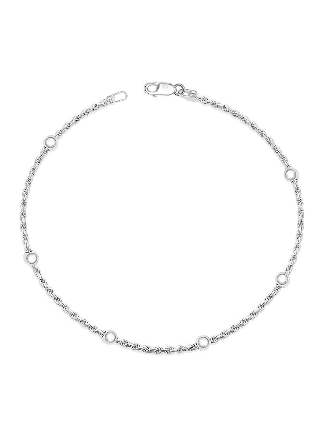 

LeCalla Silver-Plated Chain Anklet