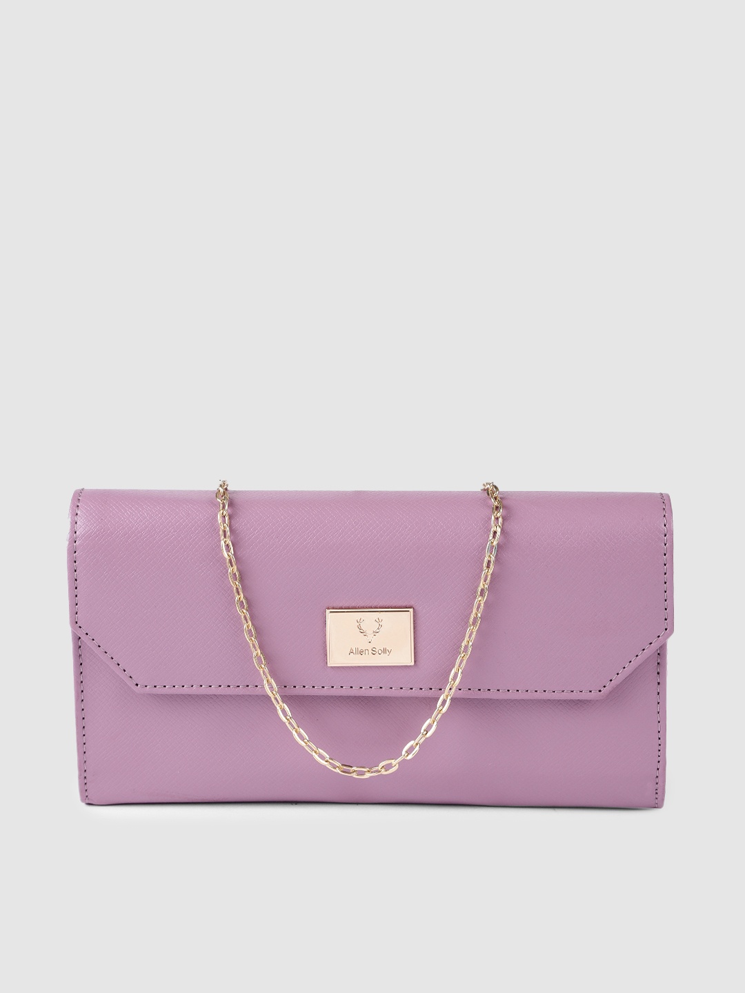 

Allen Solly Women Lavender Solid Two Fold Wallet