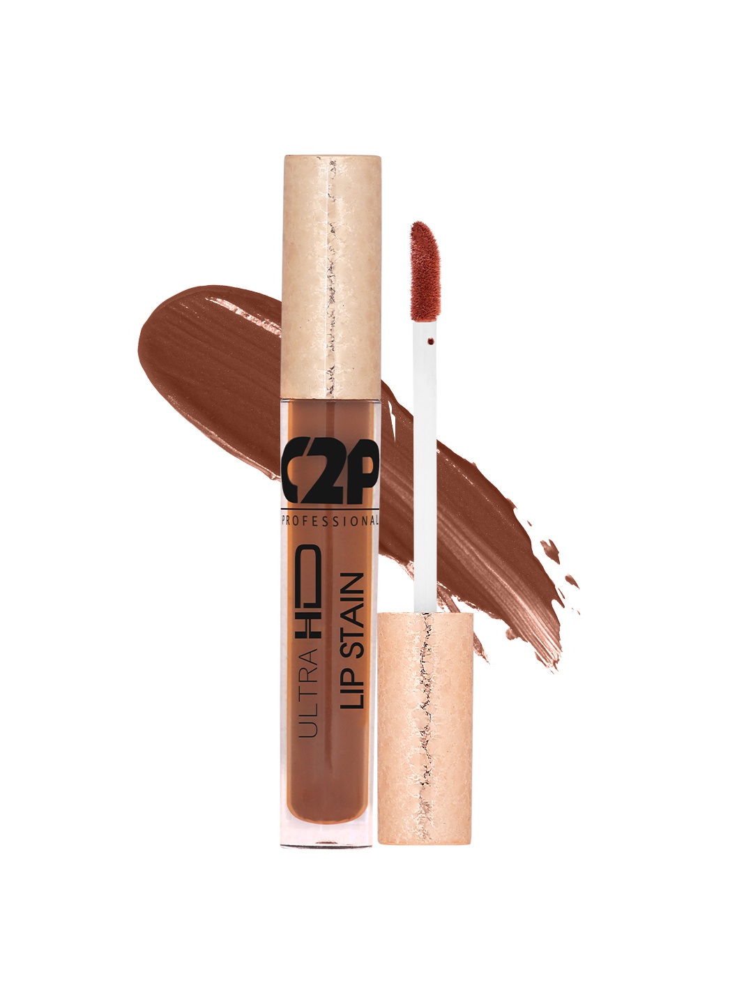 

C2P PROFESSIONAL MAKEUP Lip Stain Liquid Lipstick - Iced Brick 30 5ml, Brown