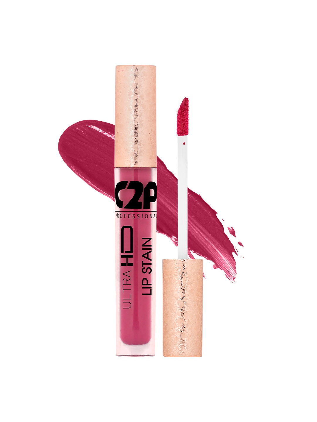

C2P PROFESSIONAL MAKEUP Lip Stain Liquid Lipstick - Mulberry Craze 02 5 ml, Pink