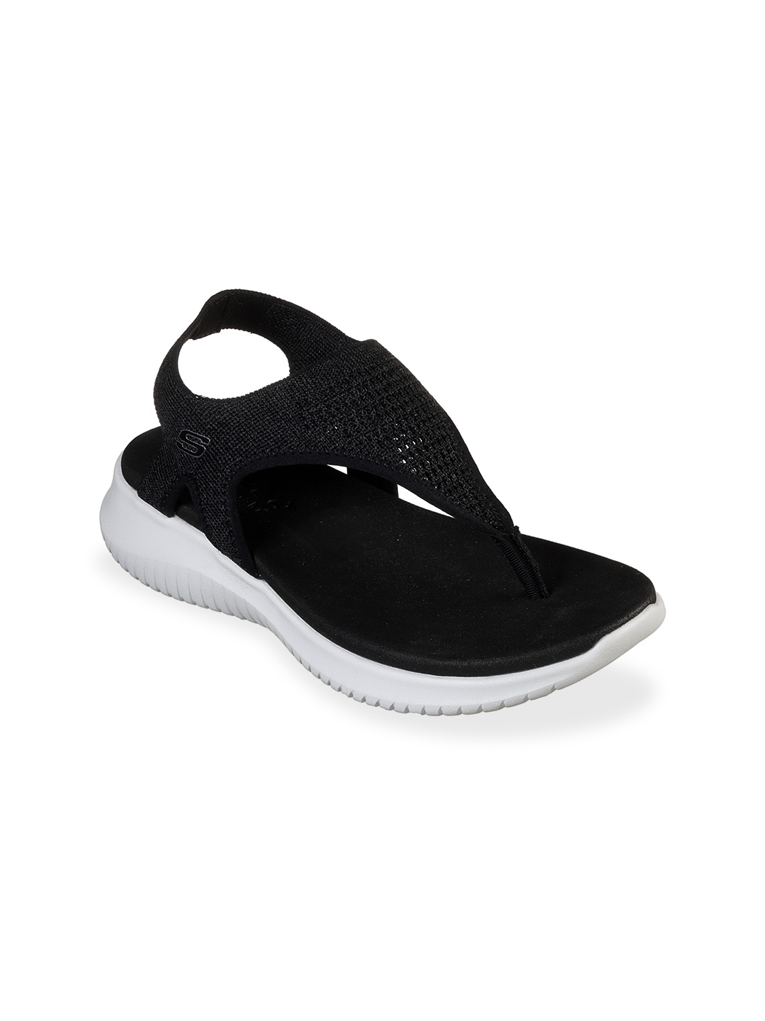 

Skechers Women Black Open Toe Flats