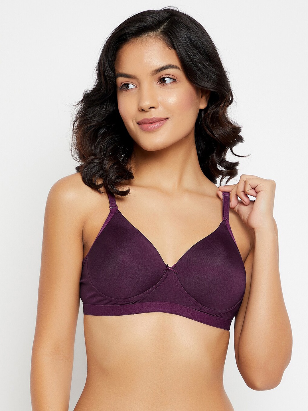 

Clovia Purple Lightly Padded Bra BR1064P1542B