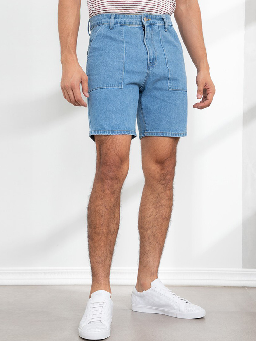 

ORIGIN BY ZALORA Men Blue Denim Shorts