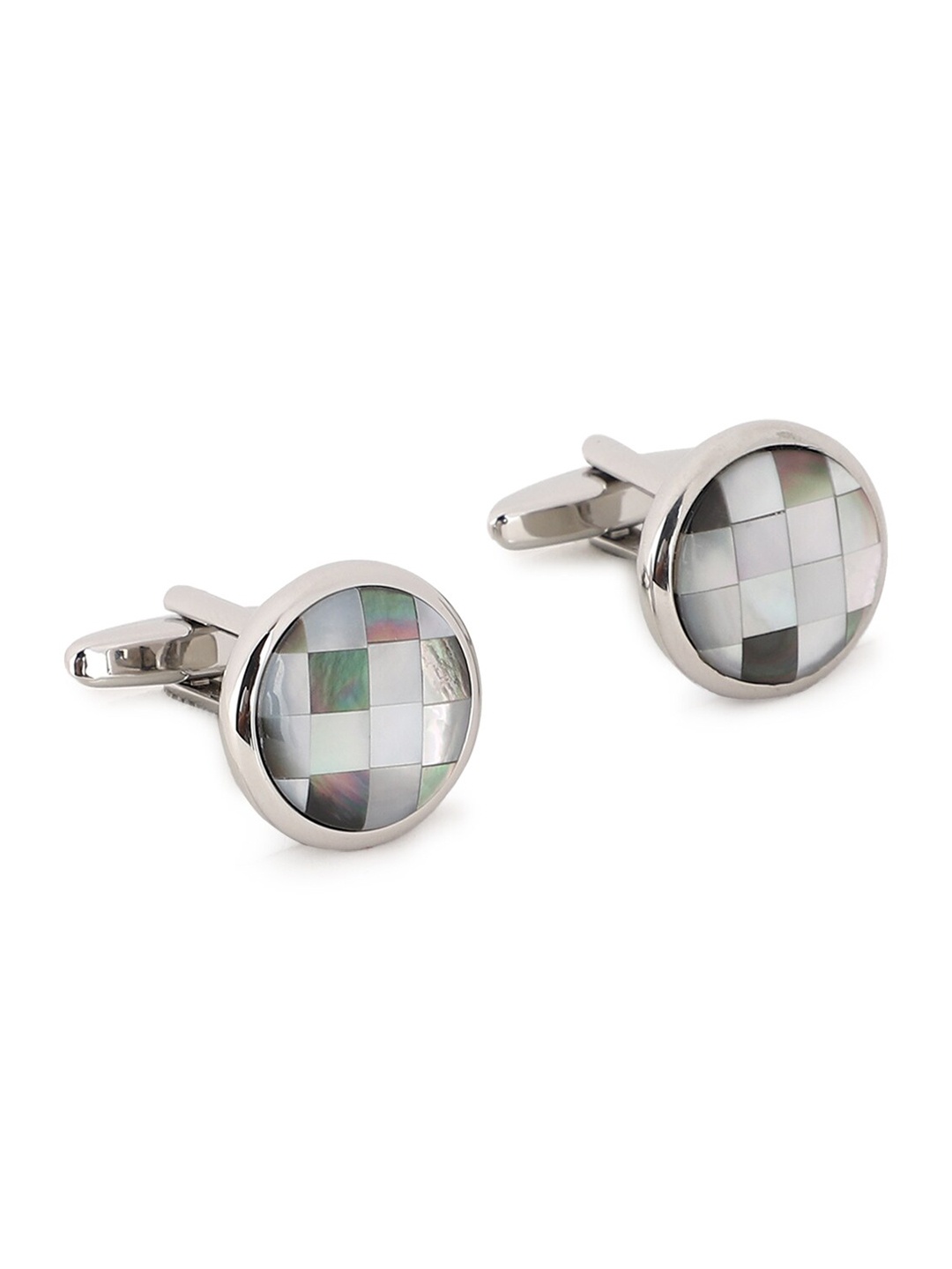 

Van Heusen Grey Printed Cufflinks