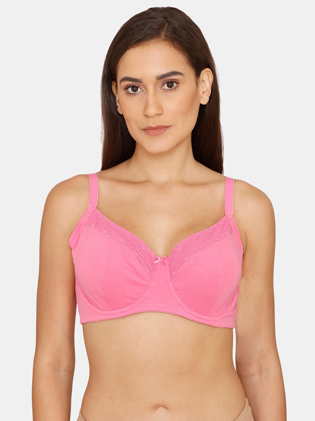 

Zivame Pink Non Padded Underwired Bra