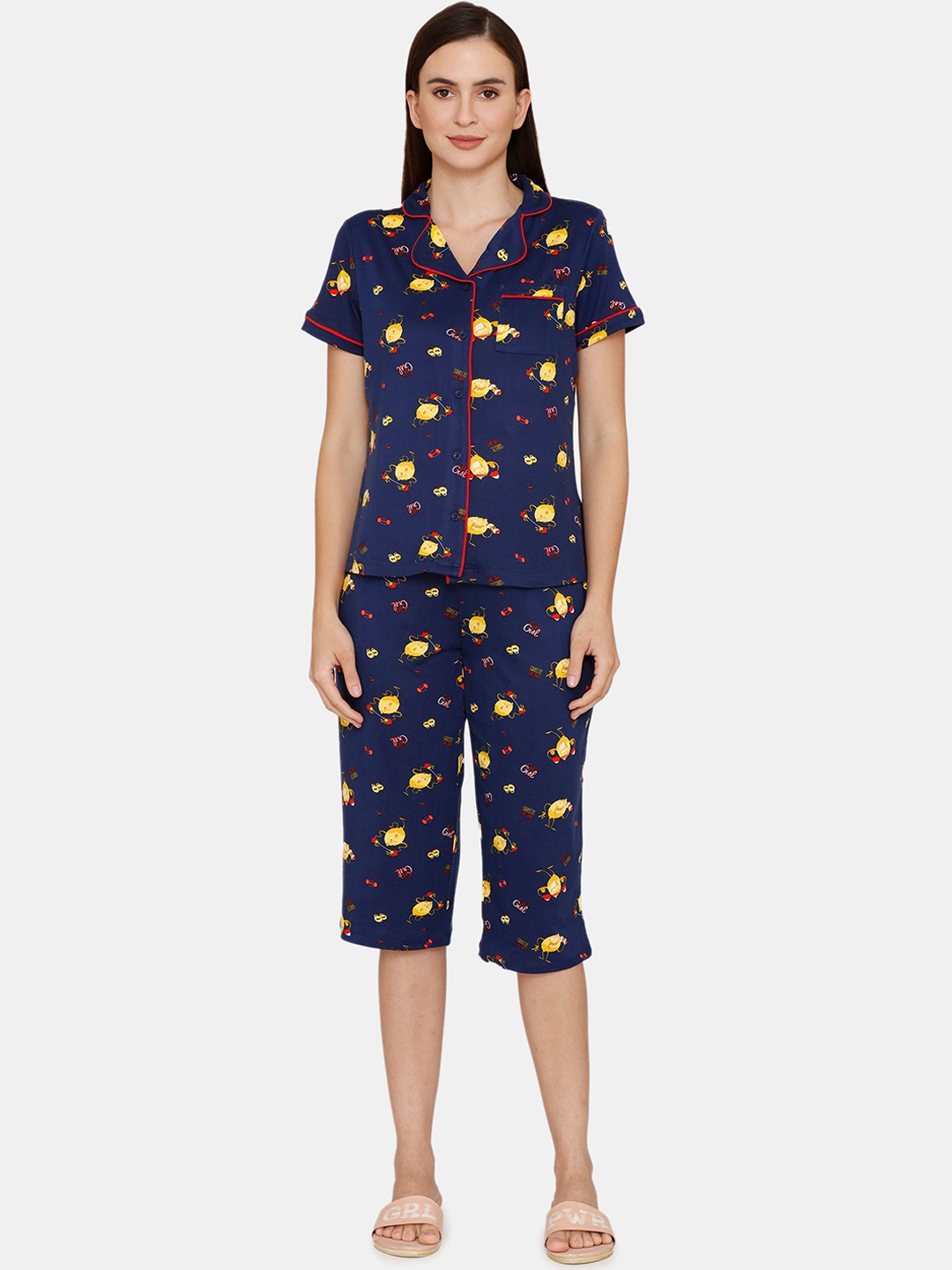 

Zivame Women Blue Night suits