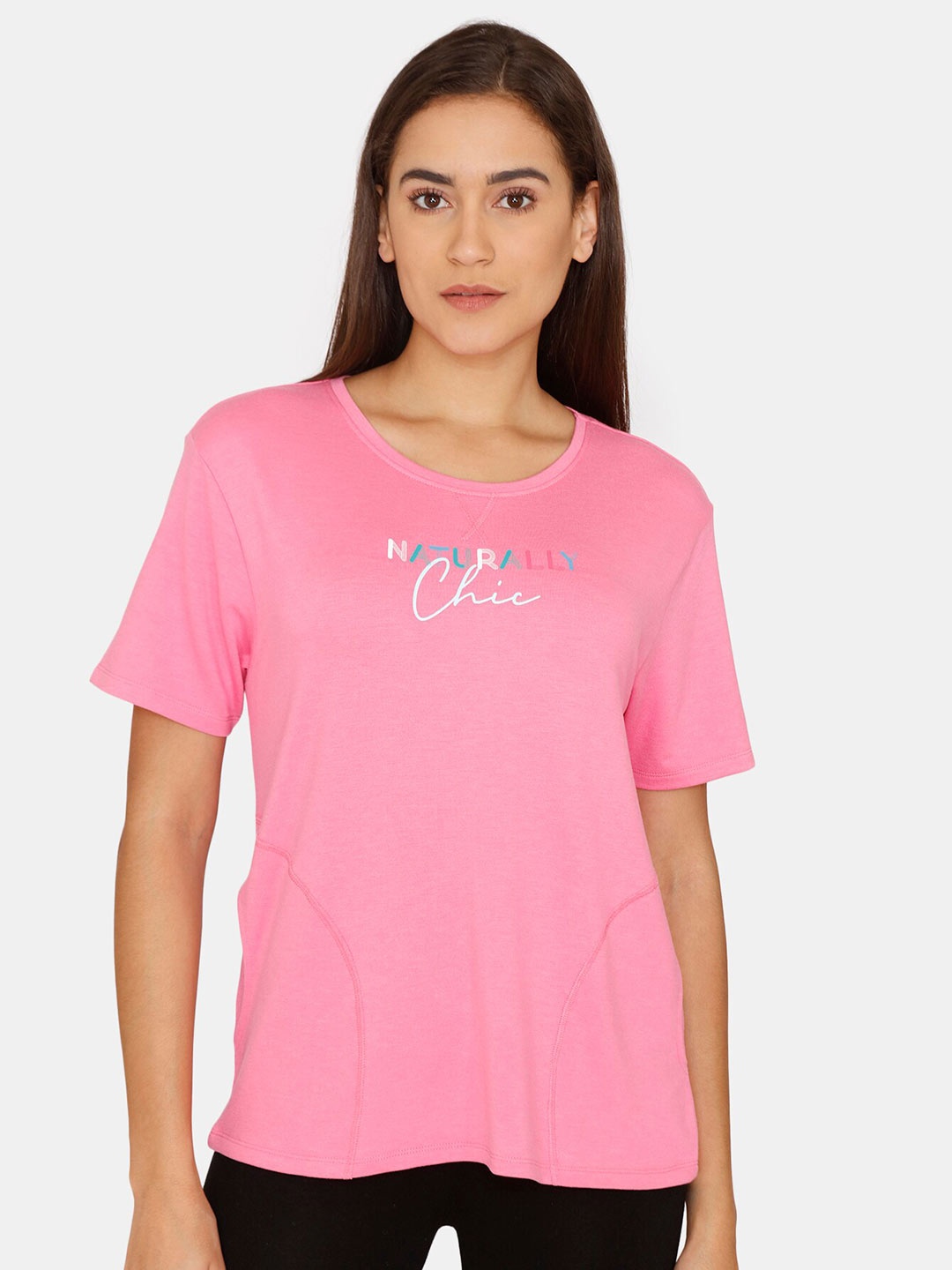 

Zivame Pink Print Top